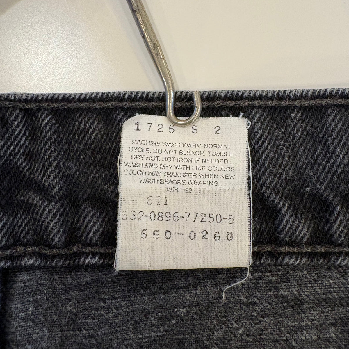 90's Levi's 550 black made in USA (W34 L30)