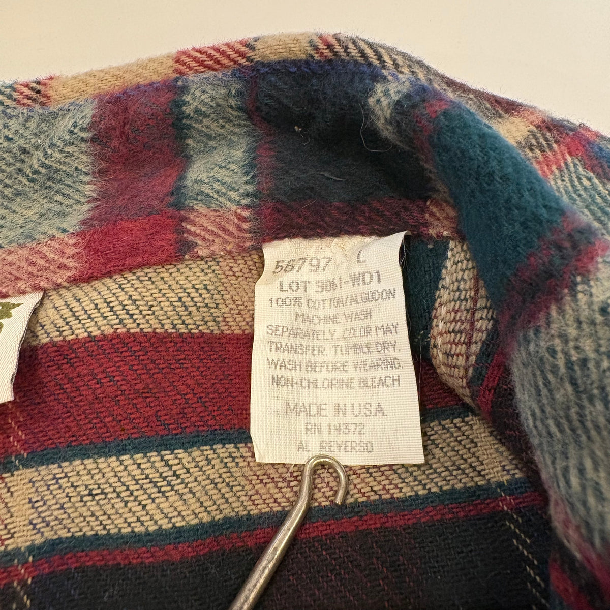 90's Five Brother cotton flannel shirt (never worn)
