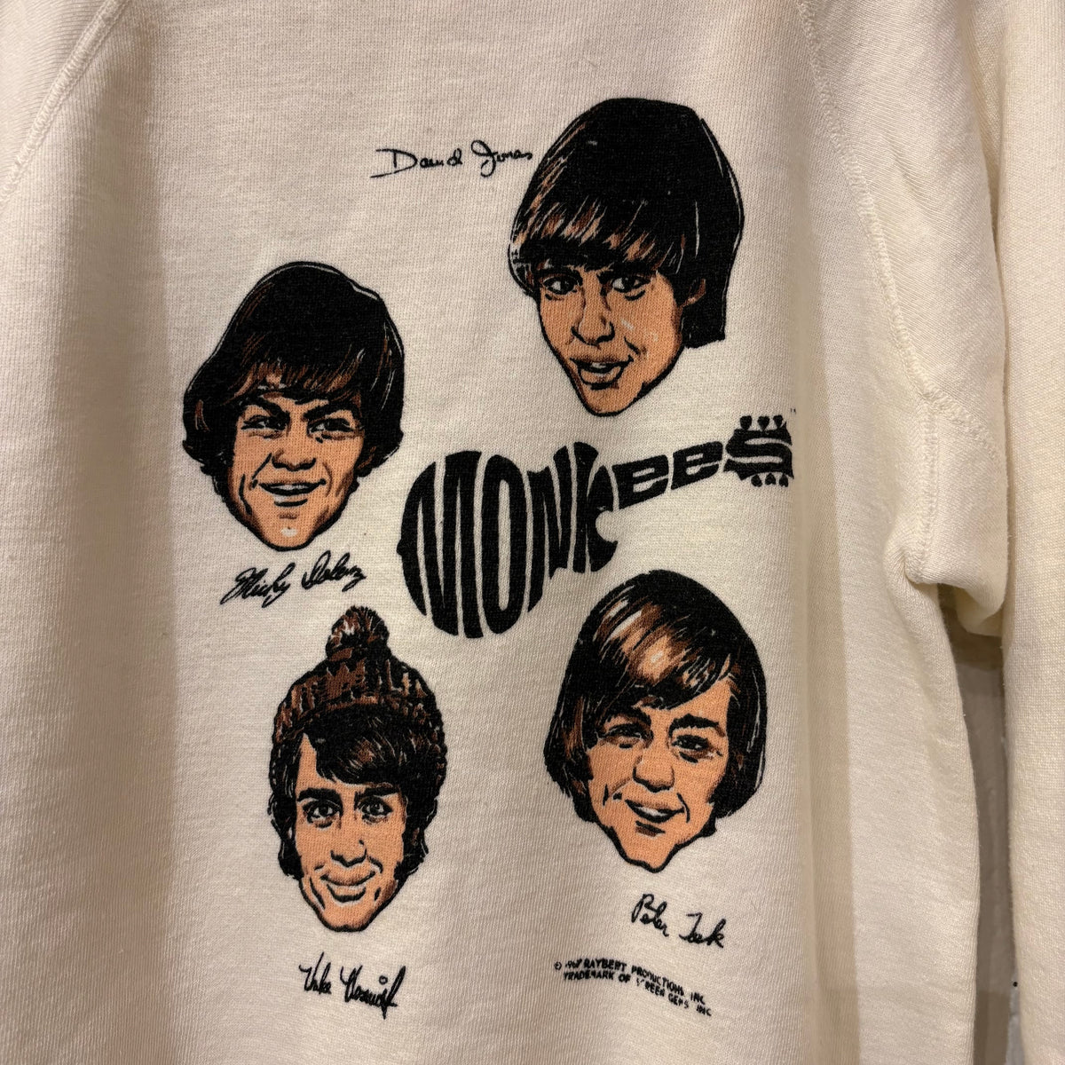 1960's Monkees sweat shirt (mint condition)
