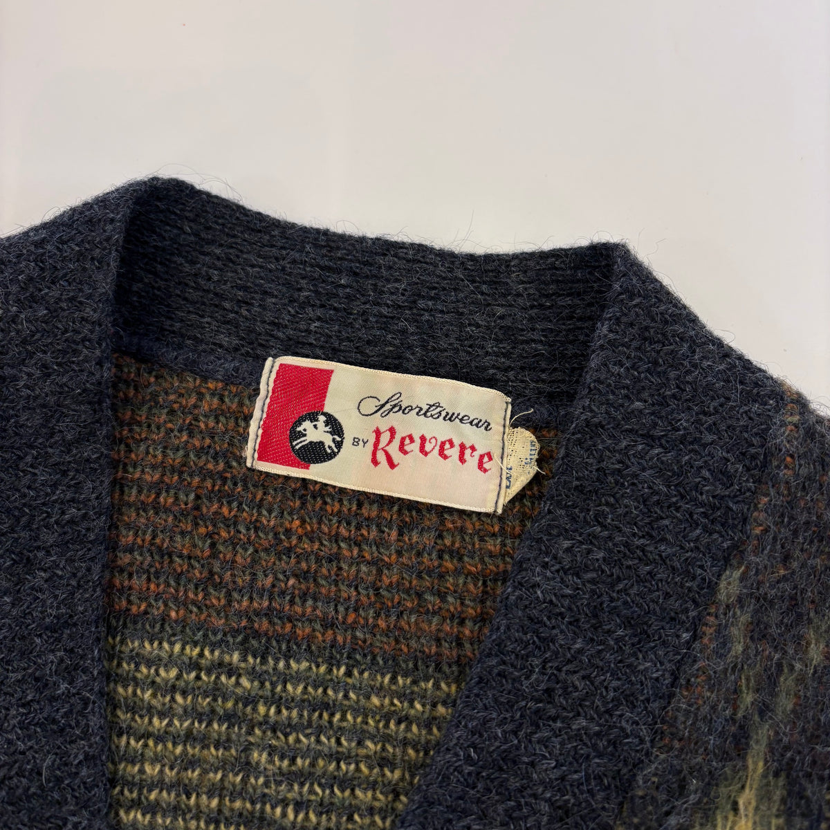 60's Revere mohair argyle cardigan