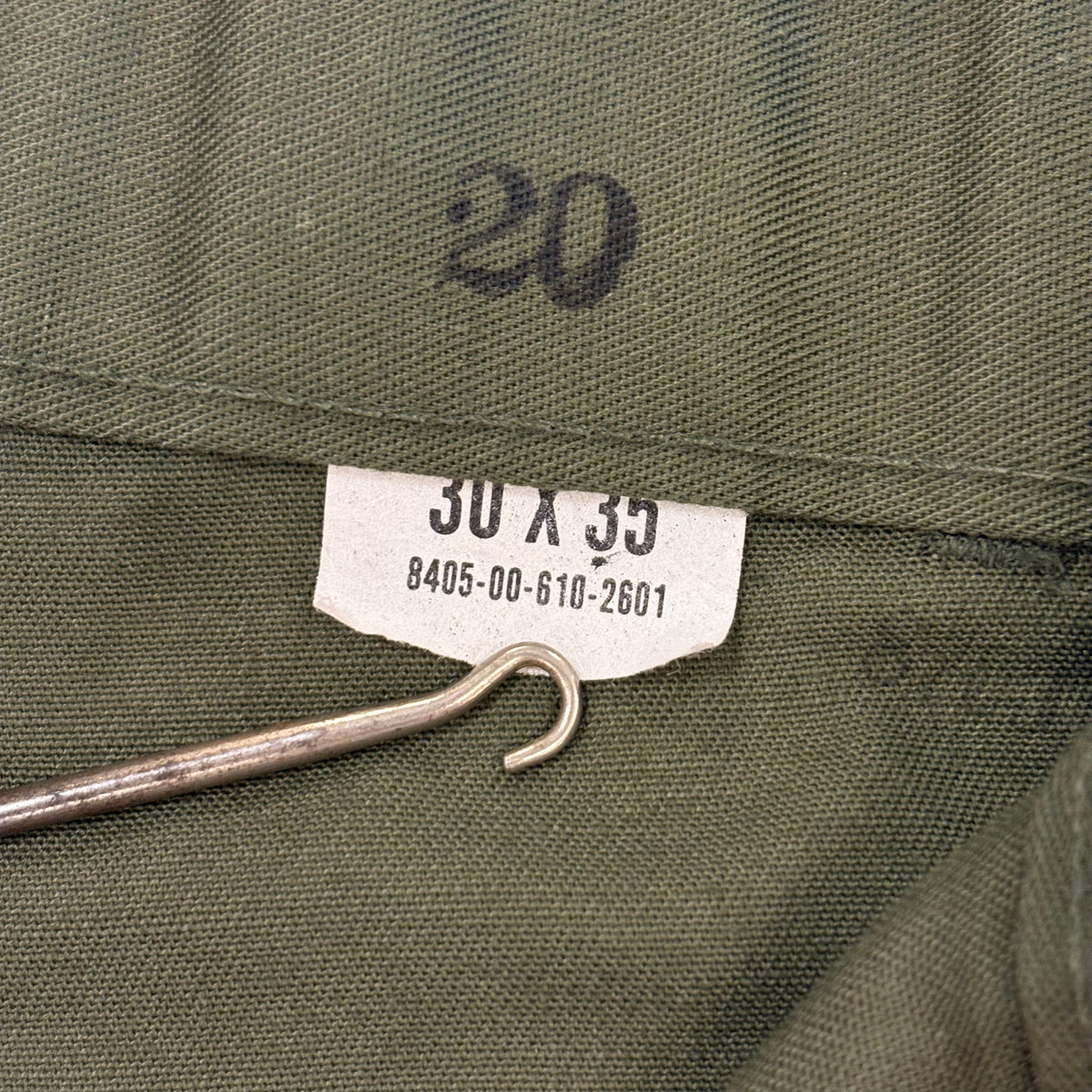 N.O.S. 80's U.S.Army fatigue pants (W30 L35)