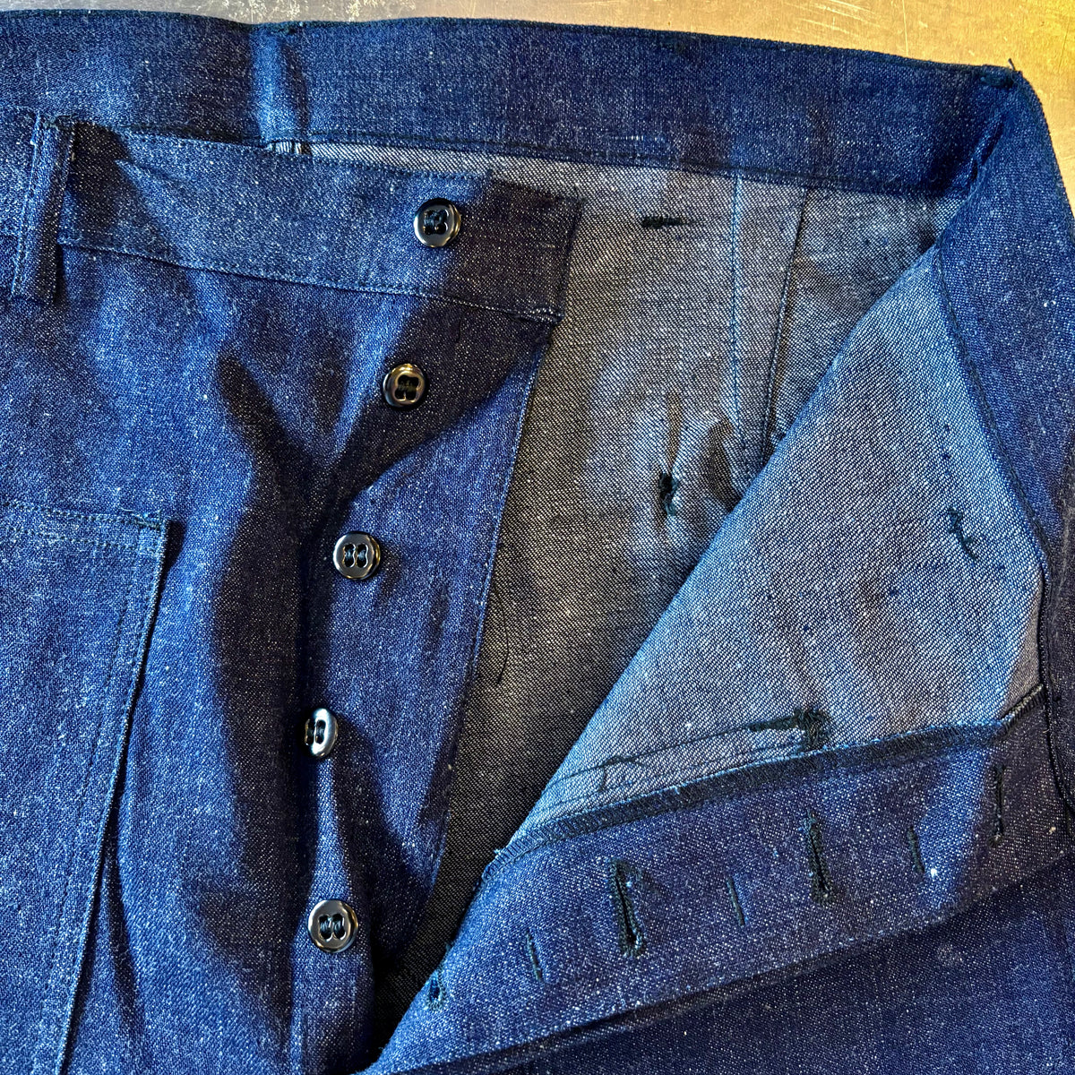 N.O.S. 50's U.S.N. denim trousers (W31 L32)