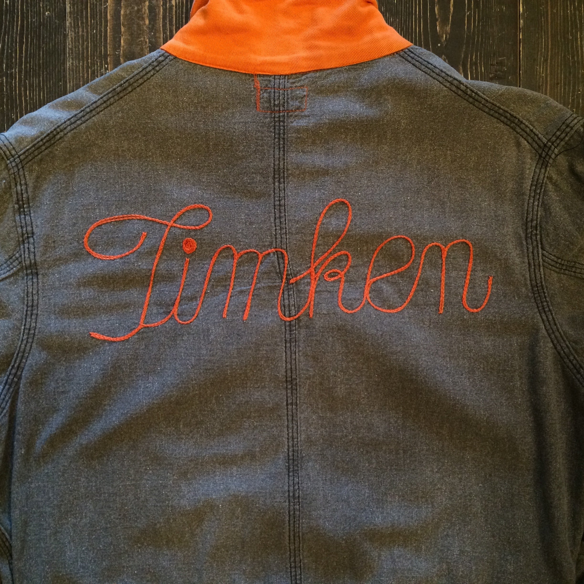 50's TIMKEN black chambray overall