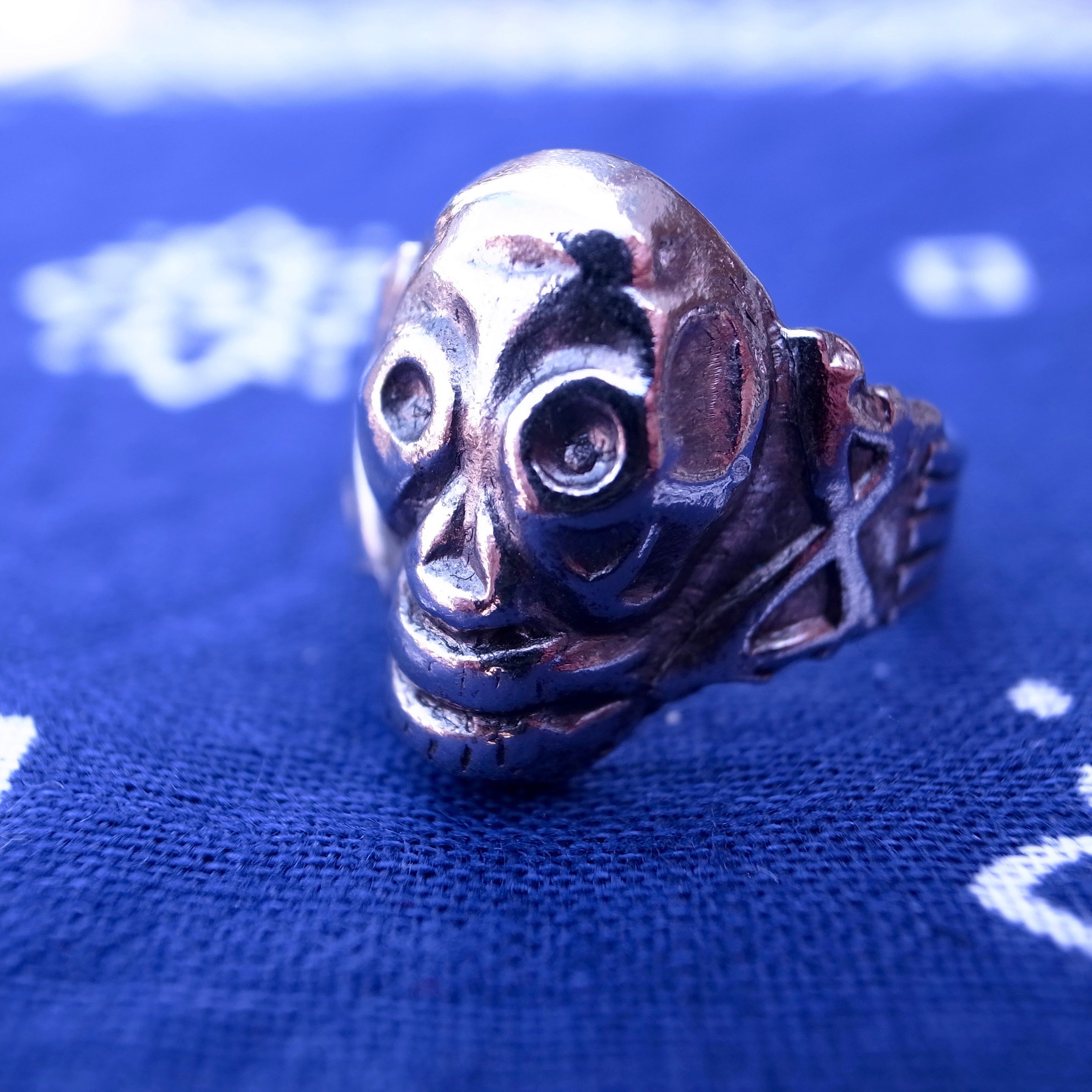 50's skull & crossbones ring made in JAPAN