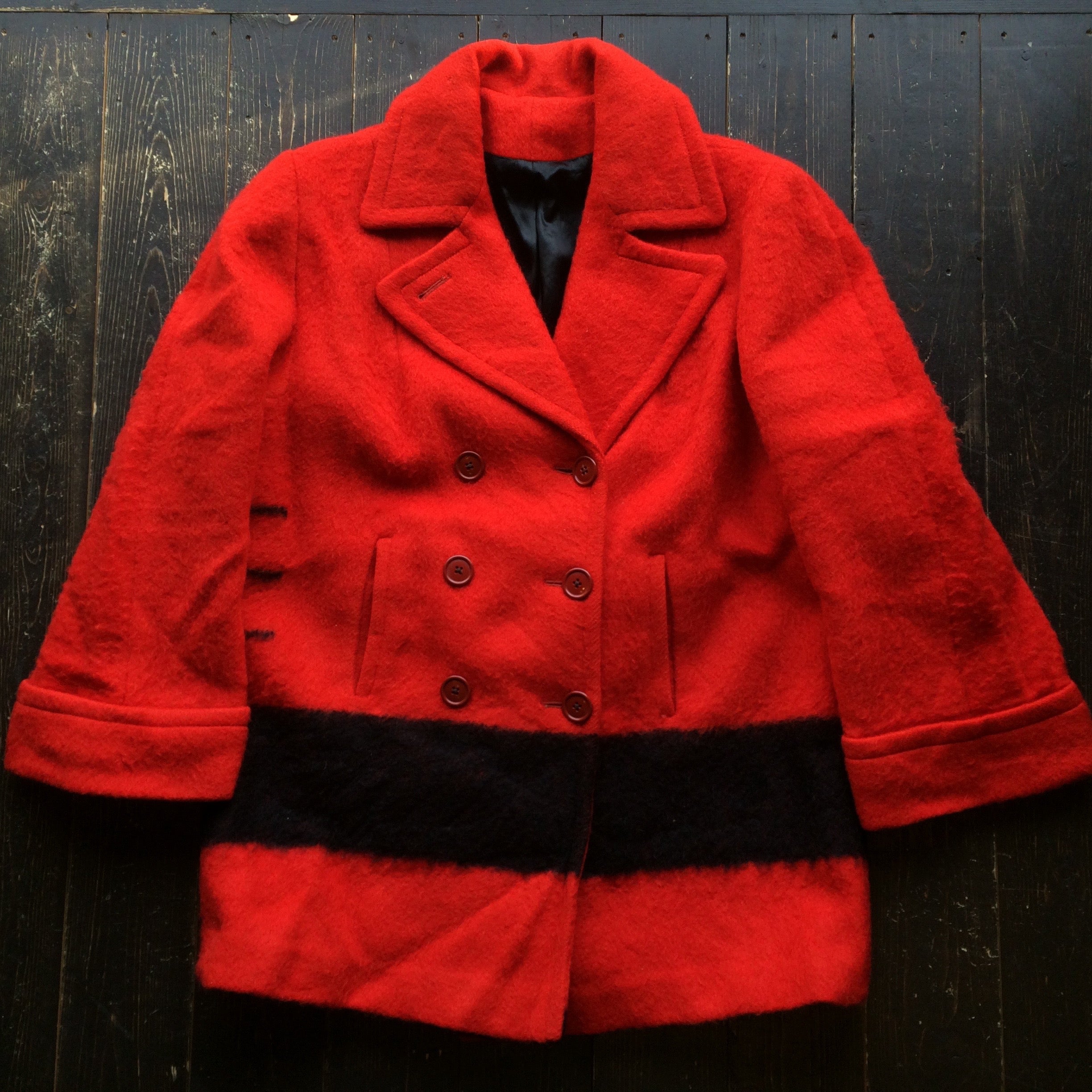 40's HUDSON'S BAY blanket coat
