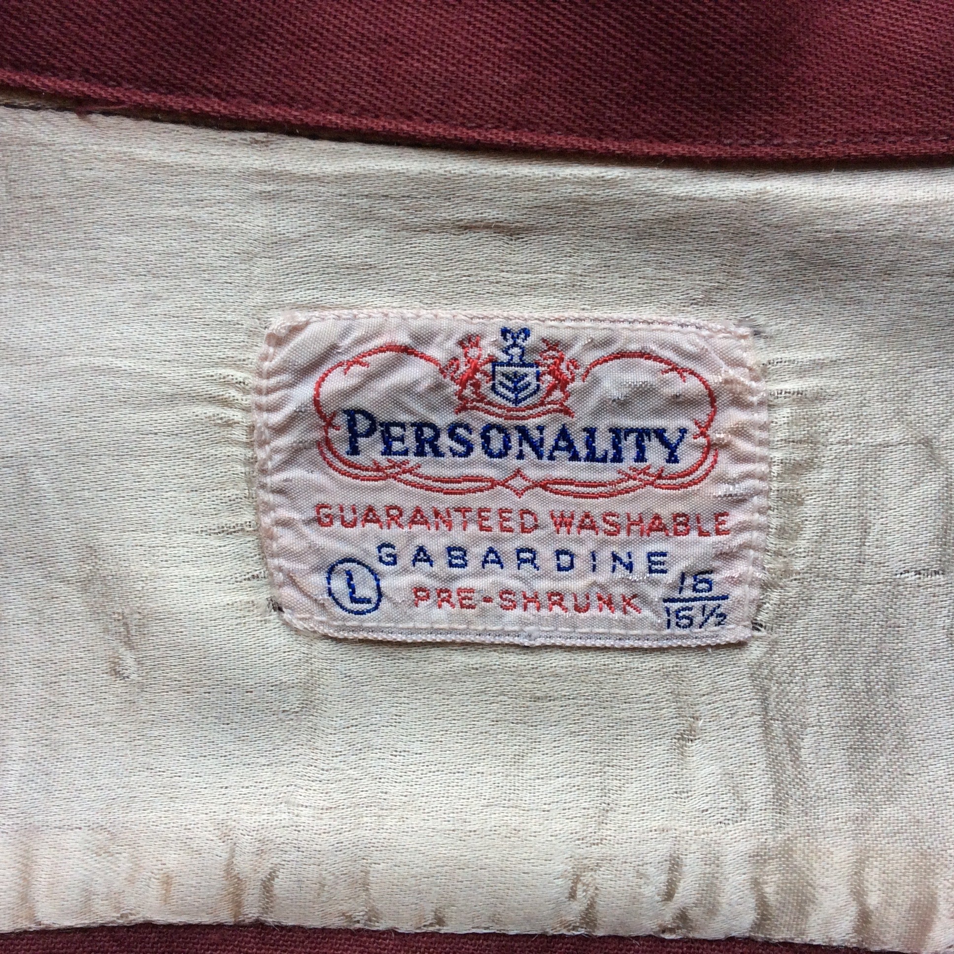 50's "Personality" open-collared shirt
