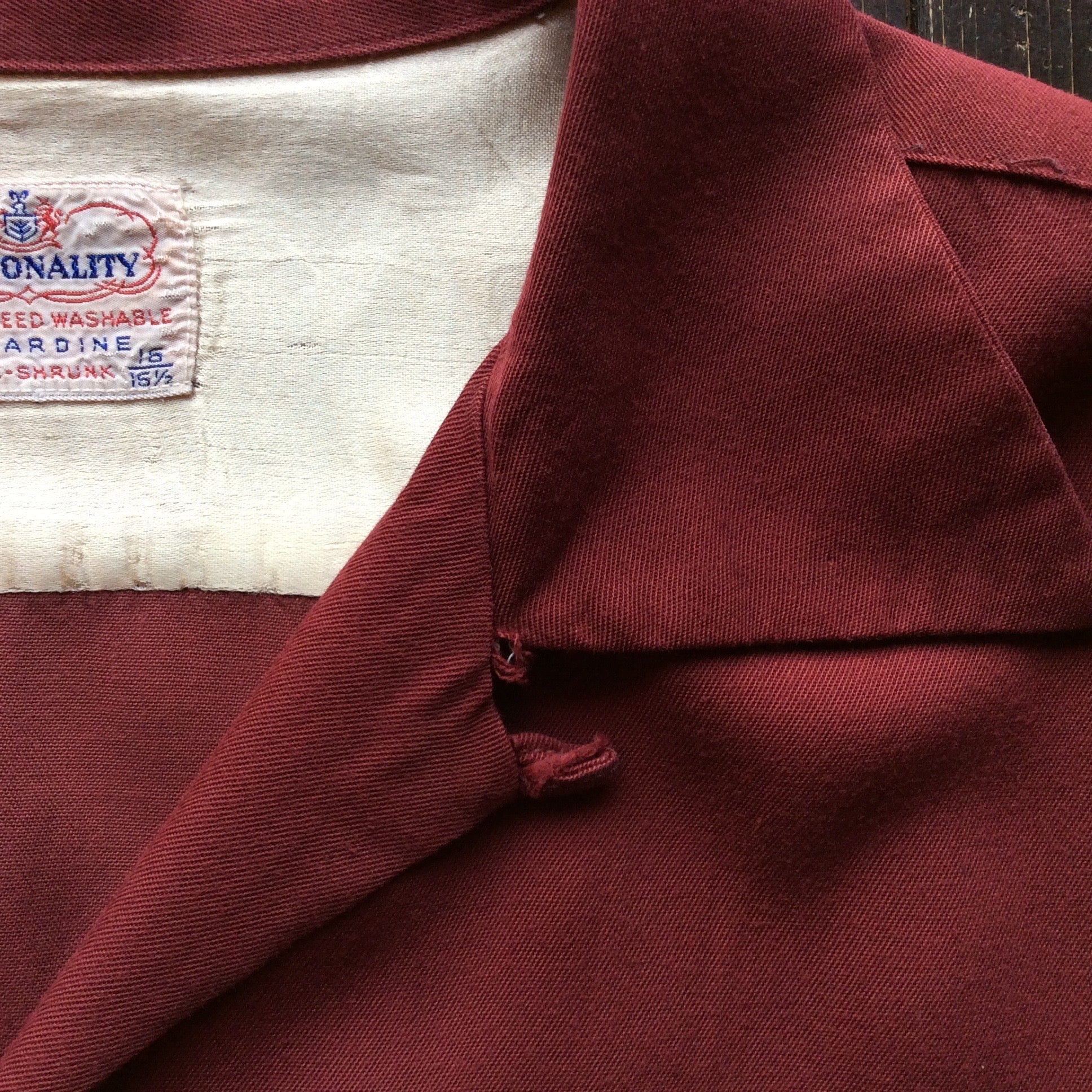 50's "Personality" open-collared shirt