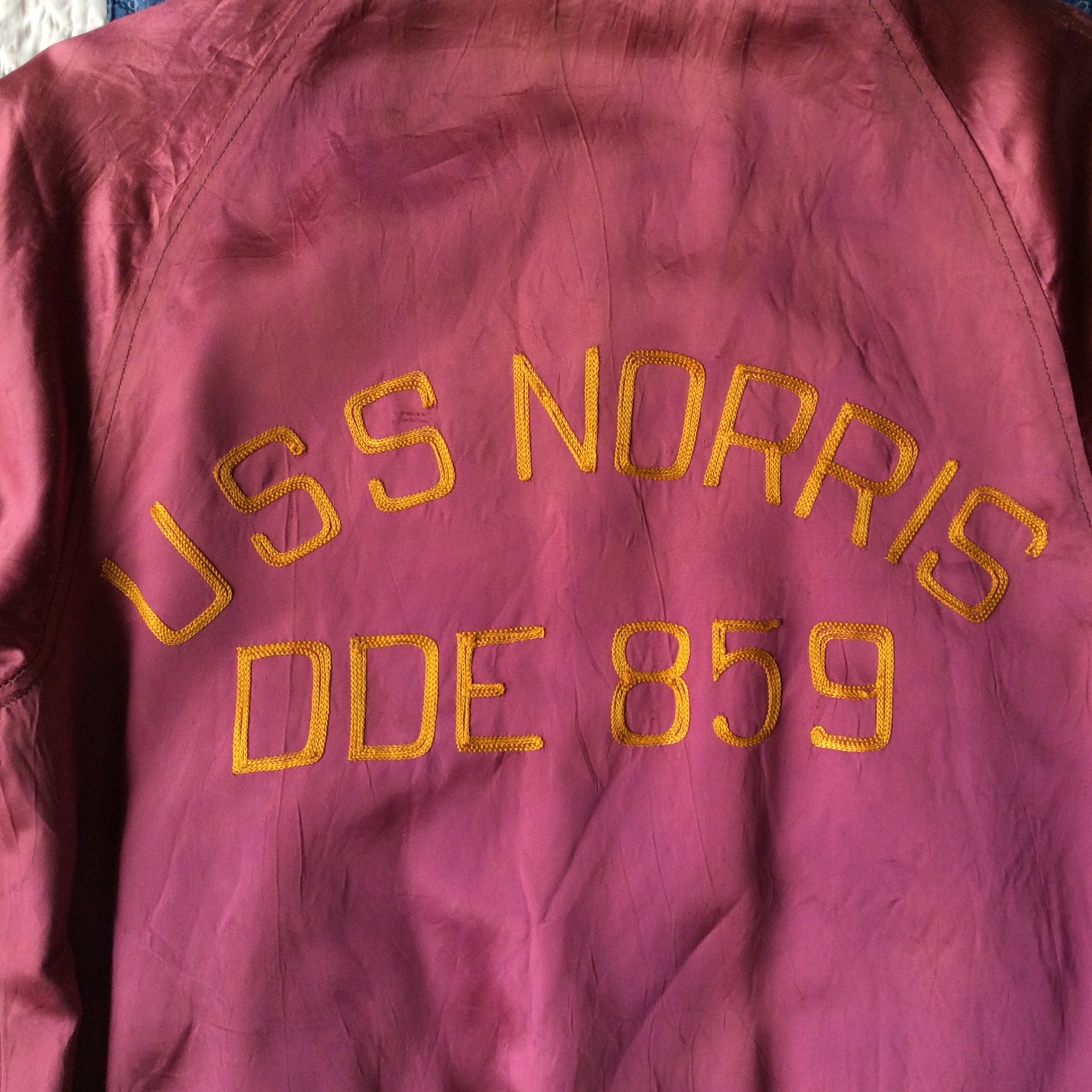 50's USS reversible souvenir jacket