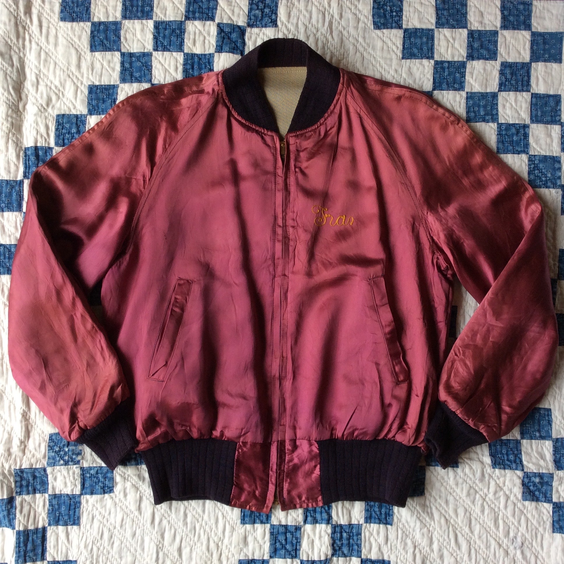 50's USS reversible souvenir jacket
