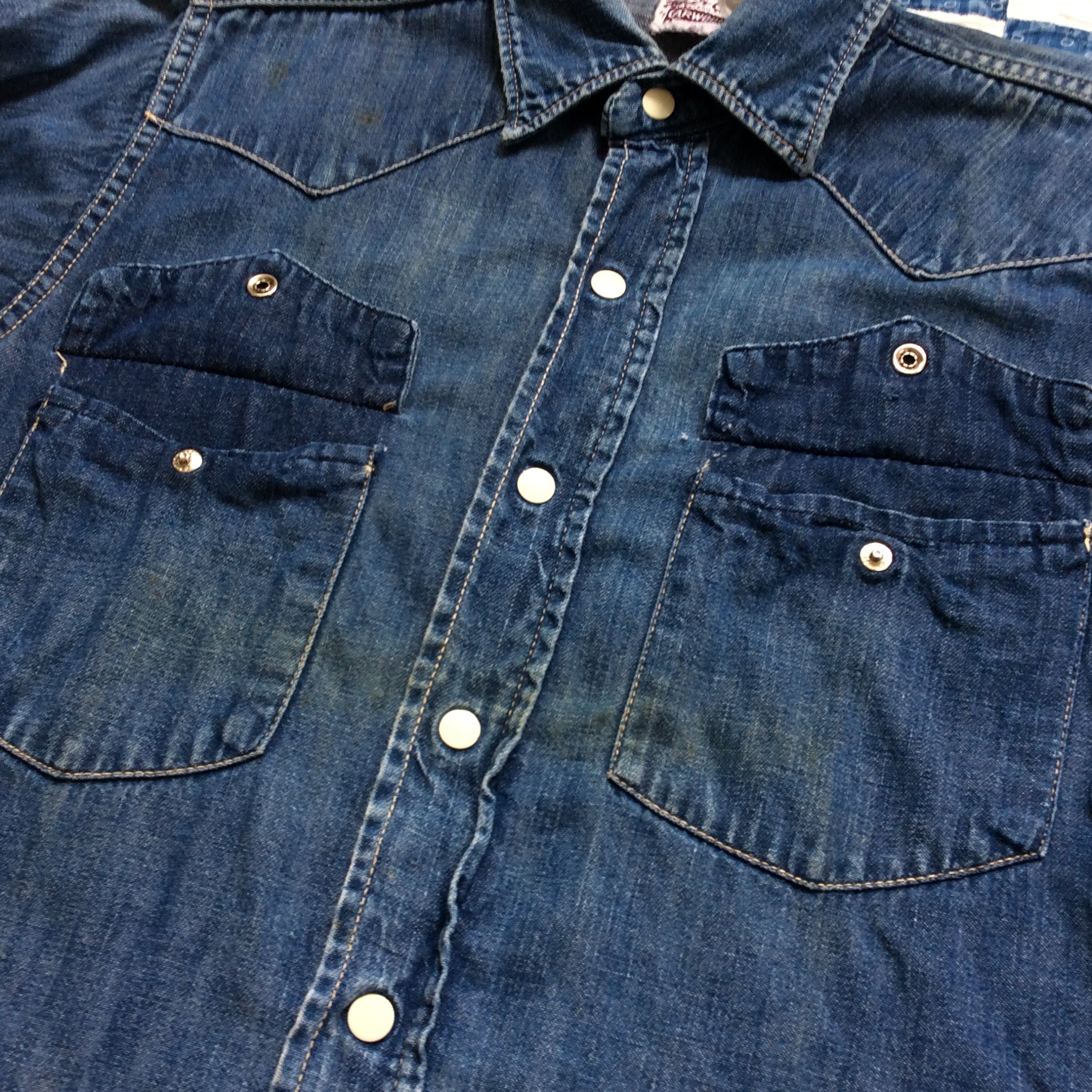 ~60's "Bar C" denim western shirt