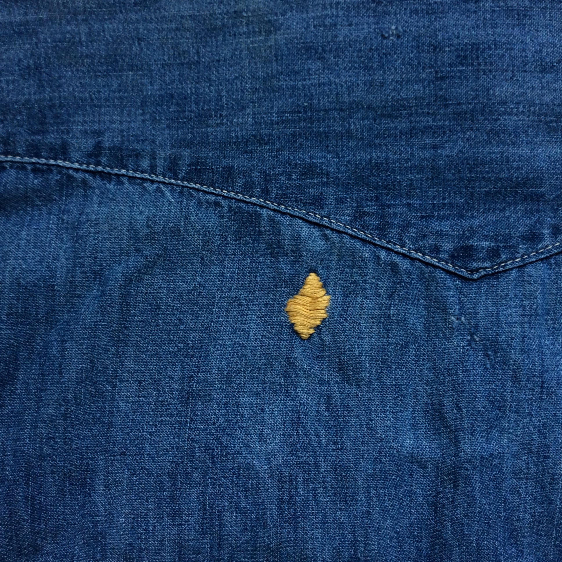 ~60's "Bar C" denim western shirt