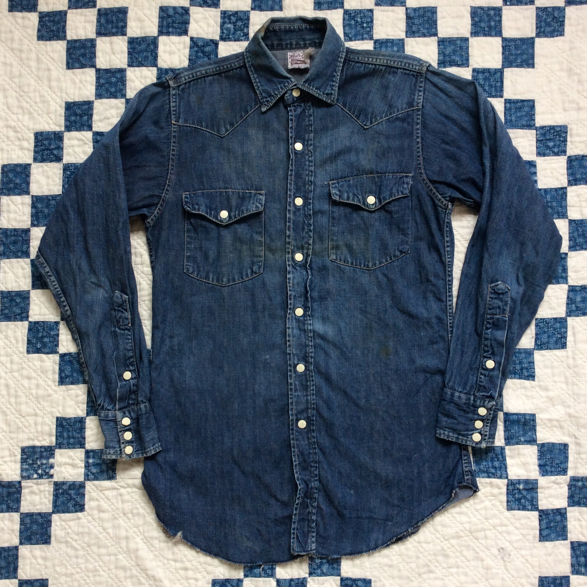~60's "Bar C" denim western shirt