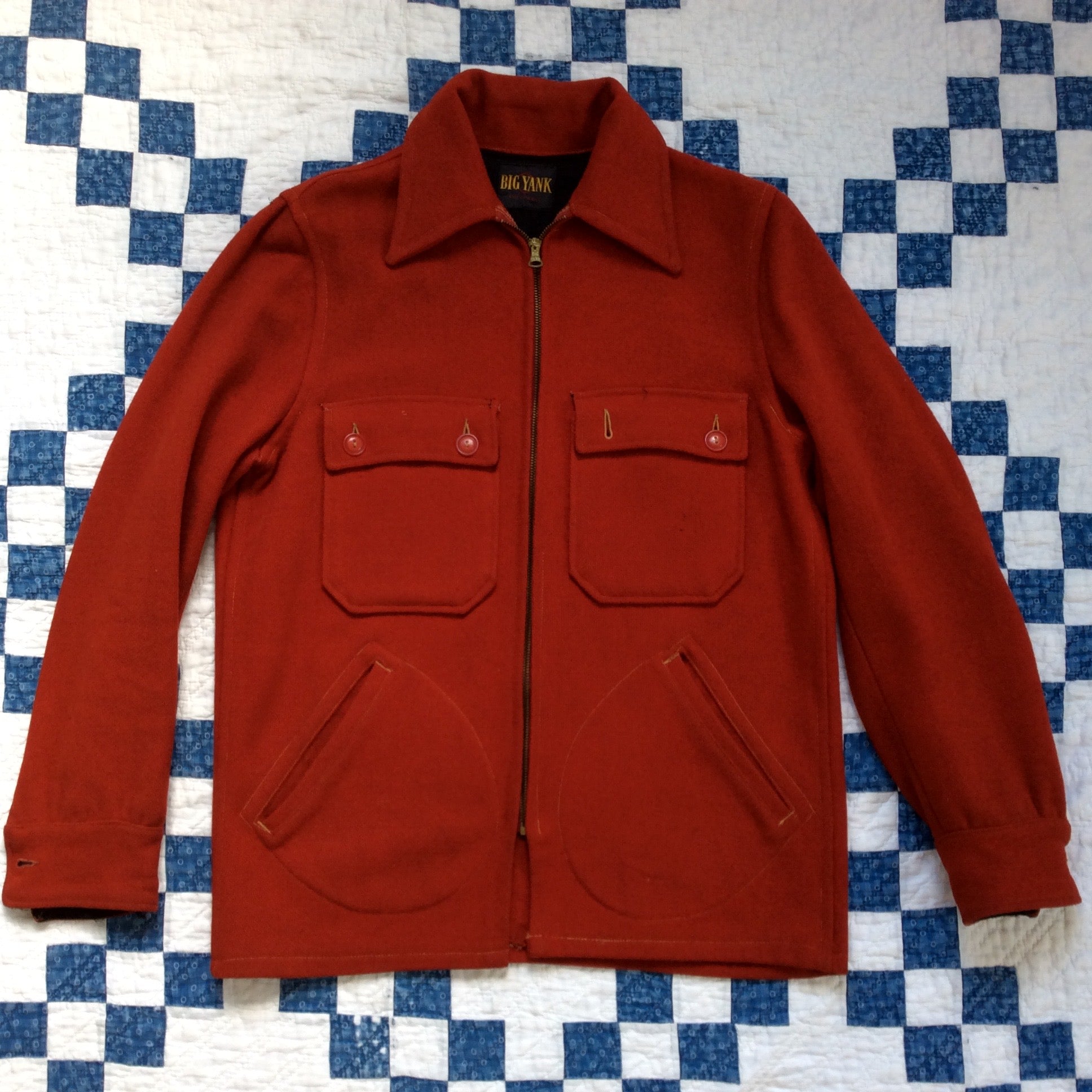 ~50's BIG YANK wool jacket with YANK zipper