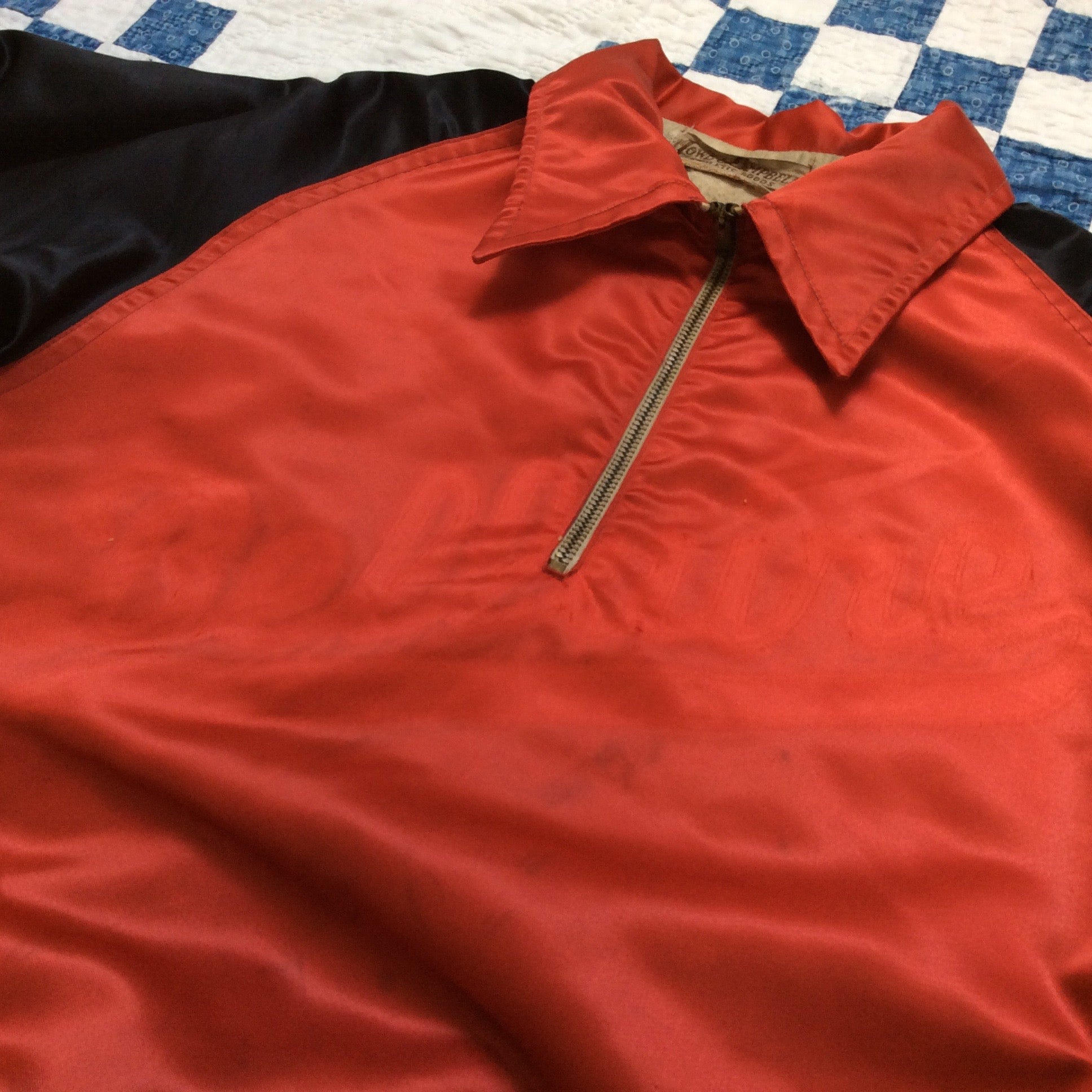 ~50's Lowe & Campbell satin pullover