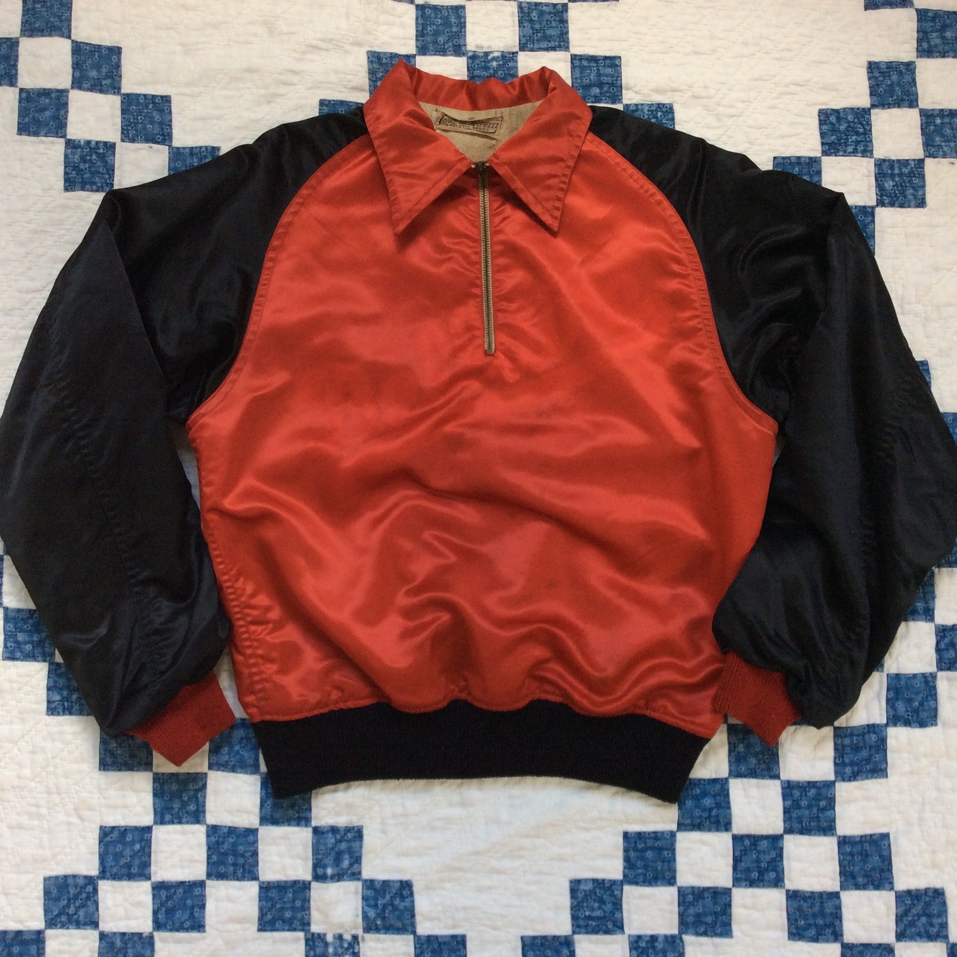 ~50's Lowe & Campbell satin pullover
