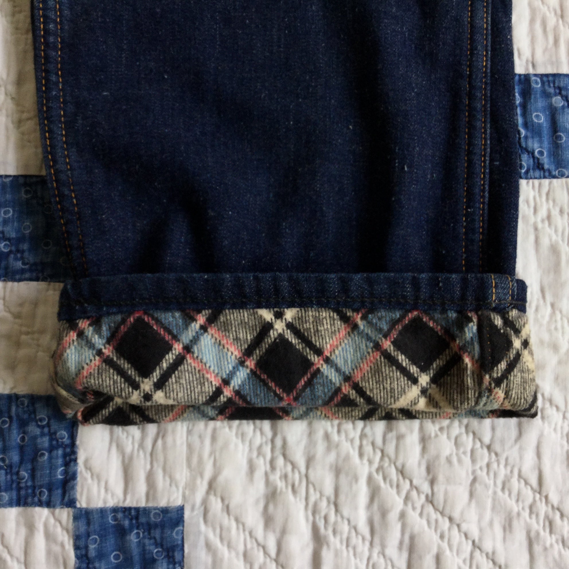 50's~ CROWN lind denim lunch pants (mint condition)
