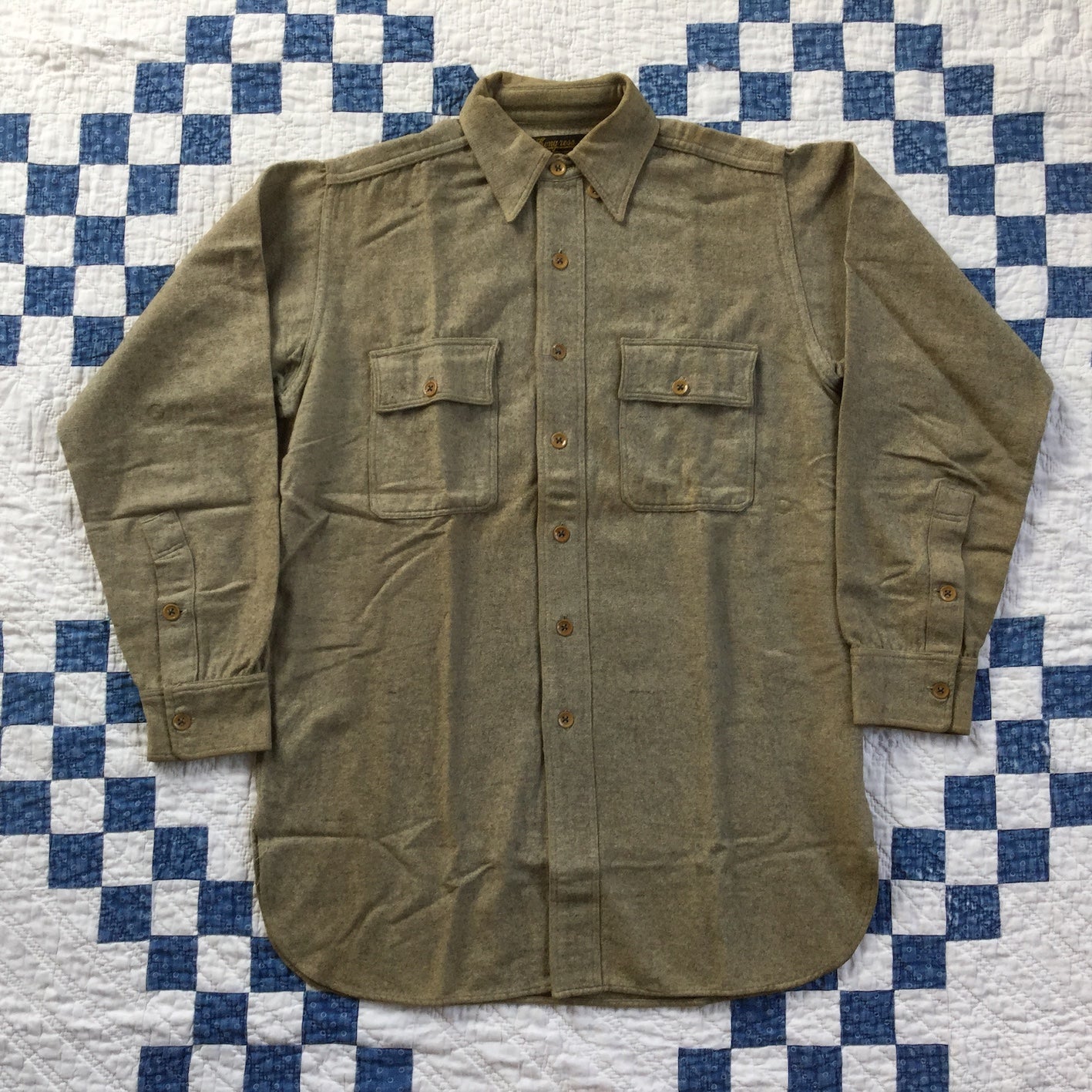 ~20's Congress wool B.D. work shirt