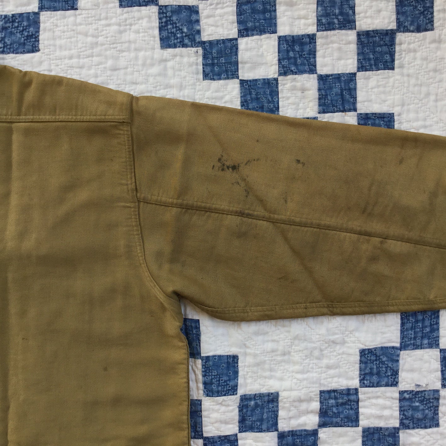 30's BLOCKS moleskin half zip pullover
