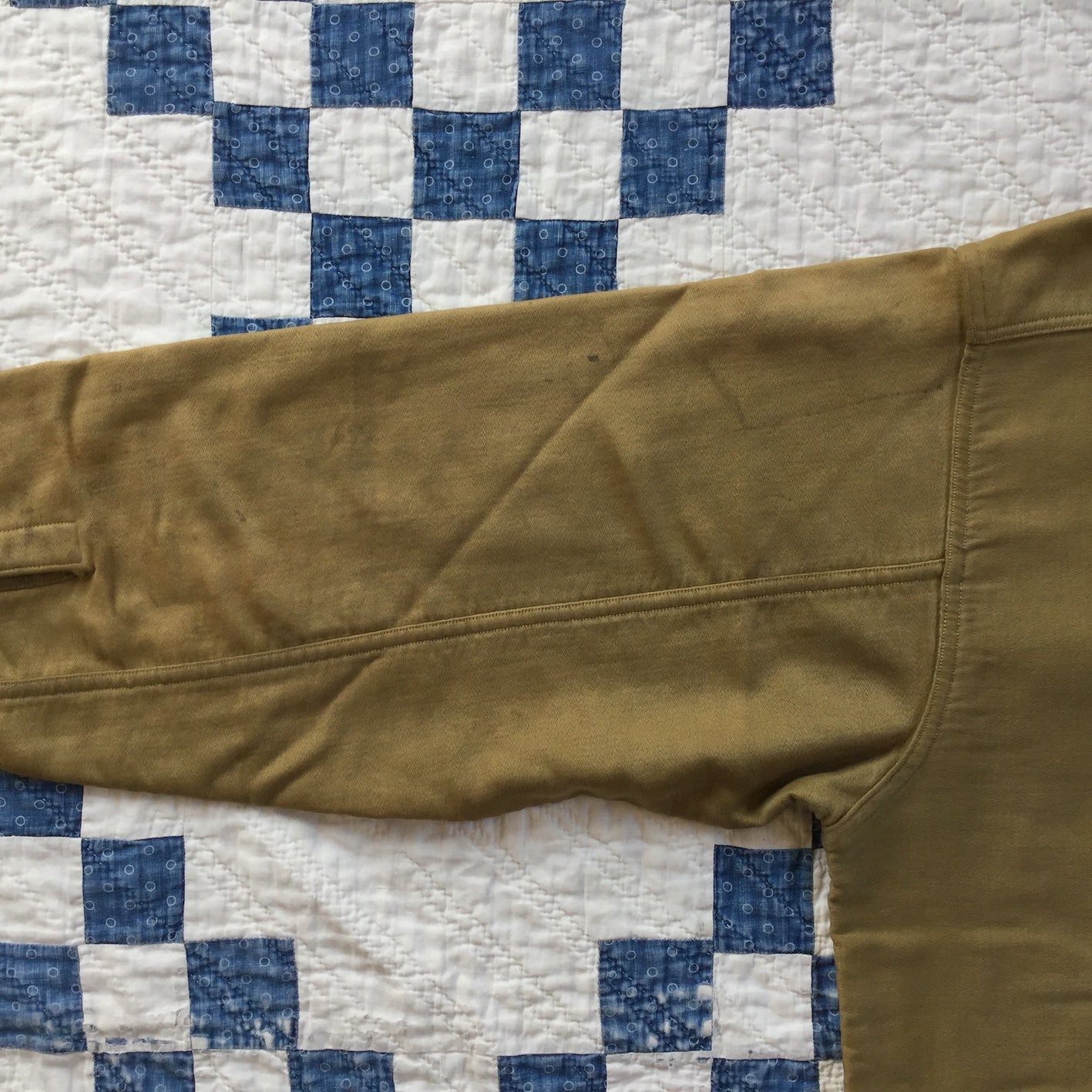 30's BLOCKS moleskin half zip pullover