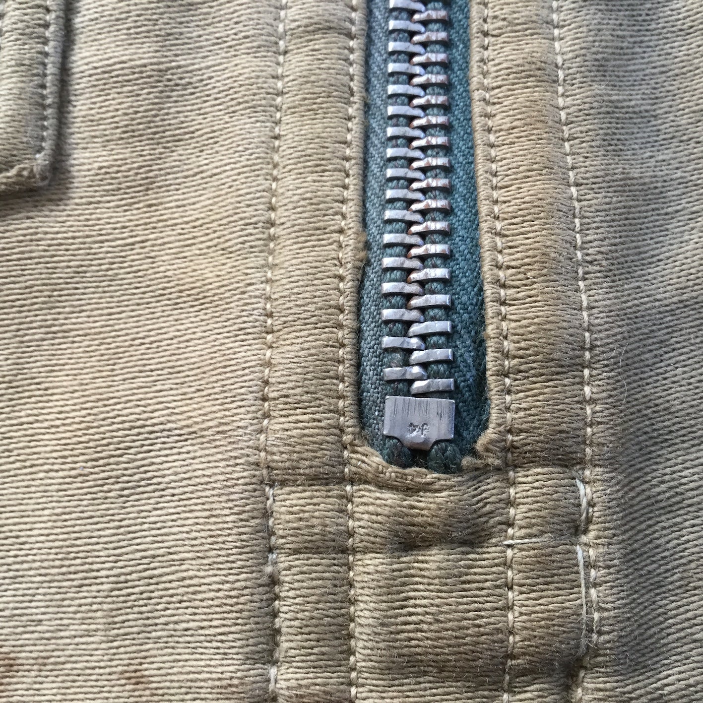 30's BLOCKS moleskin half zip pullover