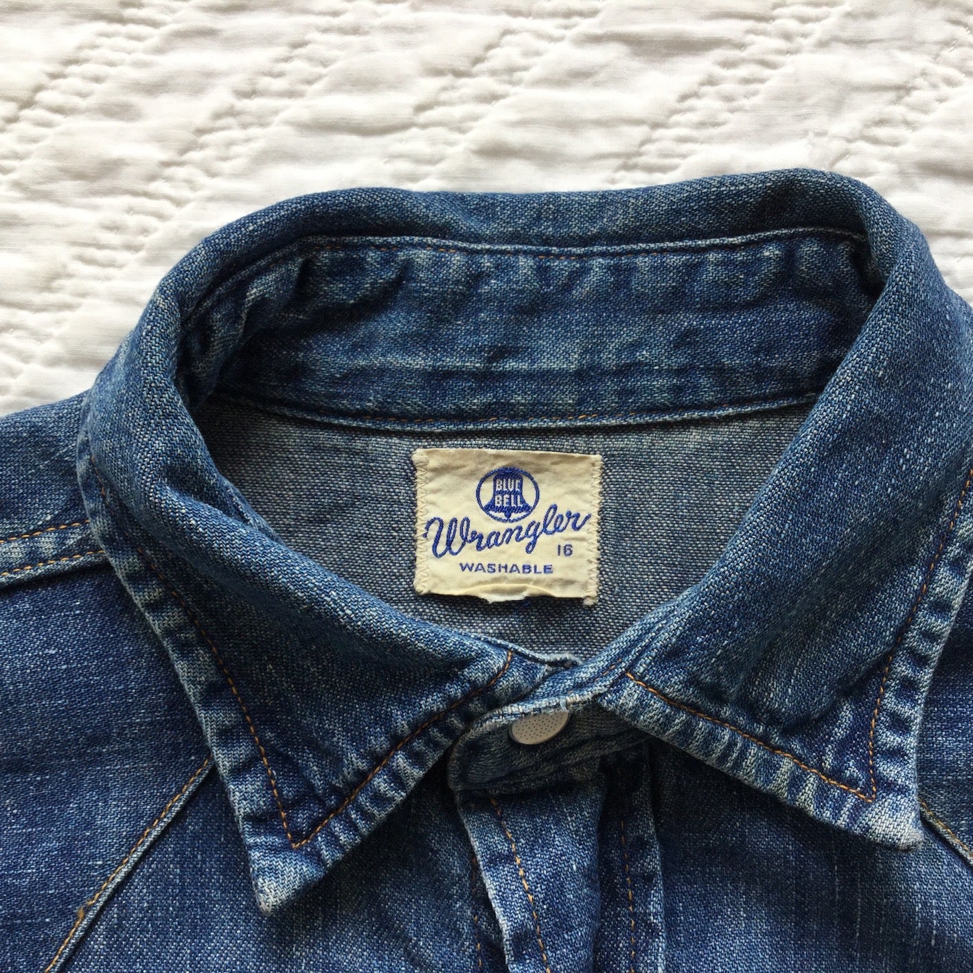 50's Wrangler 27MW denim shirt
