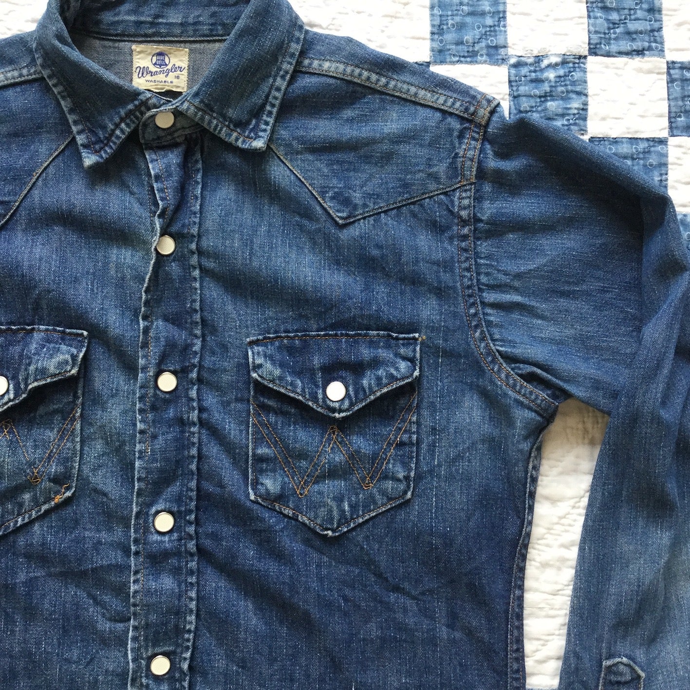 50's Wrangler 27MW denim shirt