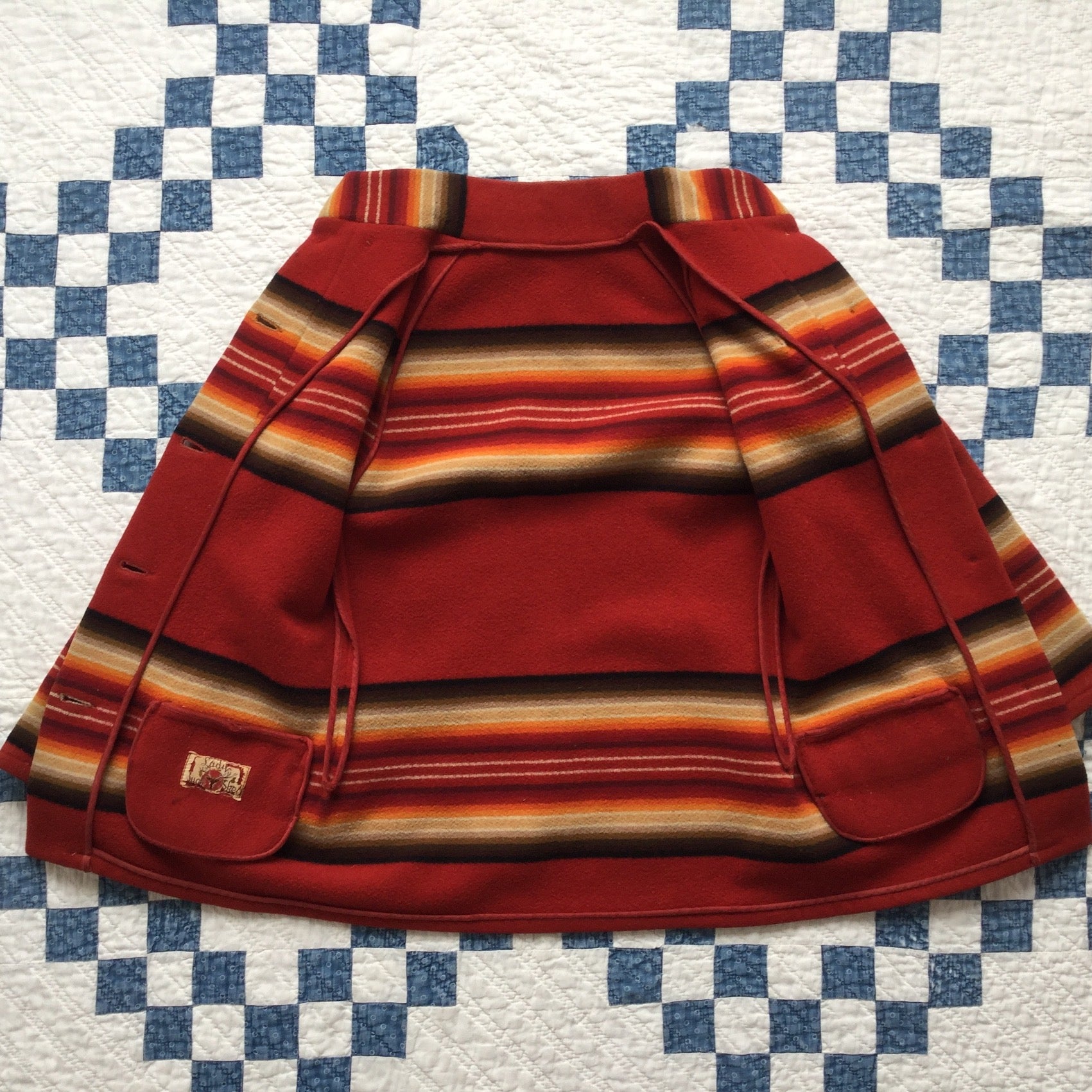 ~30's Lady Buck Skein wool blanket coat