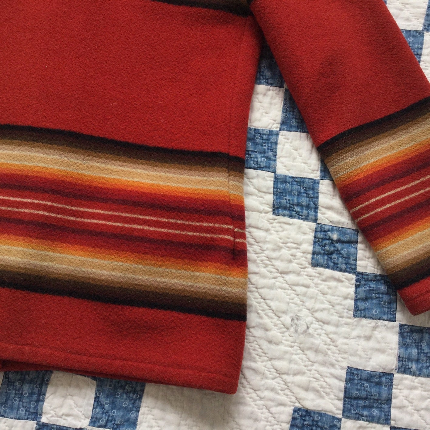 ~30's Lady Buck Skein wool blanket coat