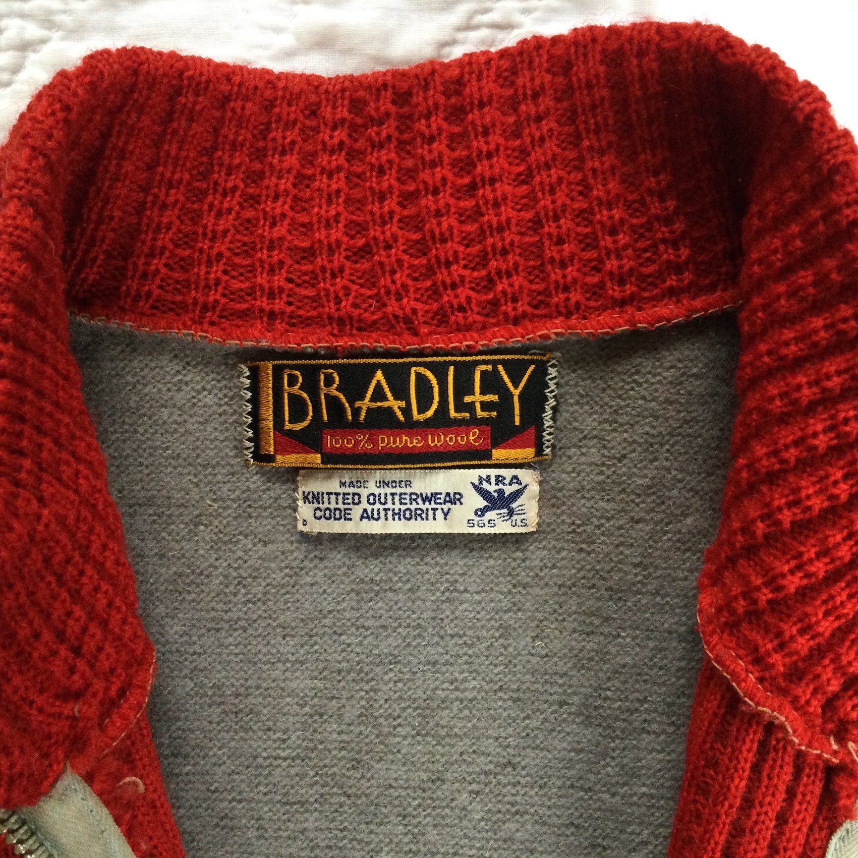 30's Bradley full-zip cardigan (mint)