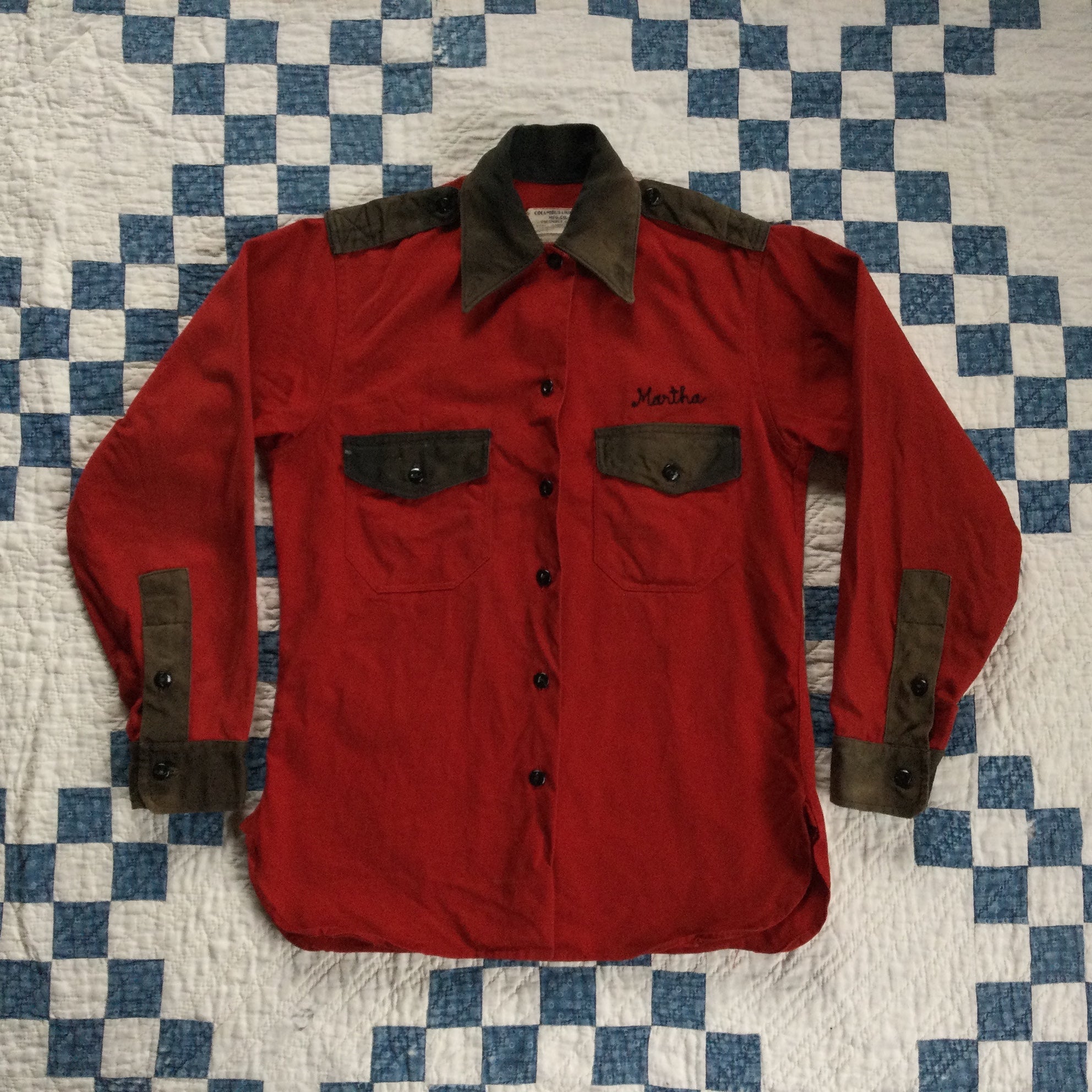 50's MC club chain stitched shirt