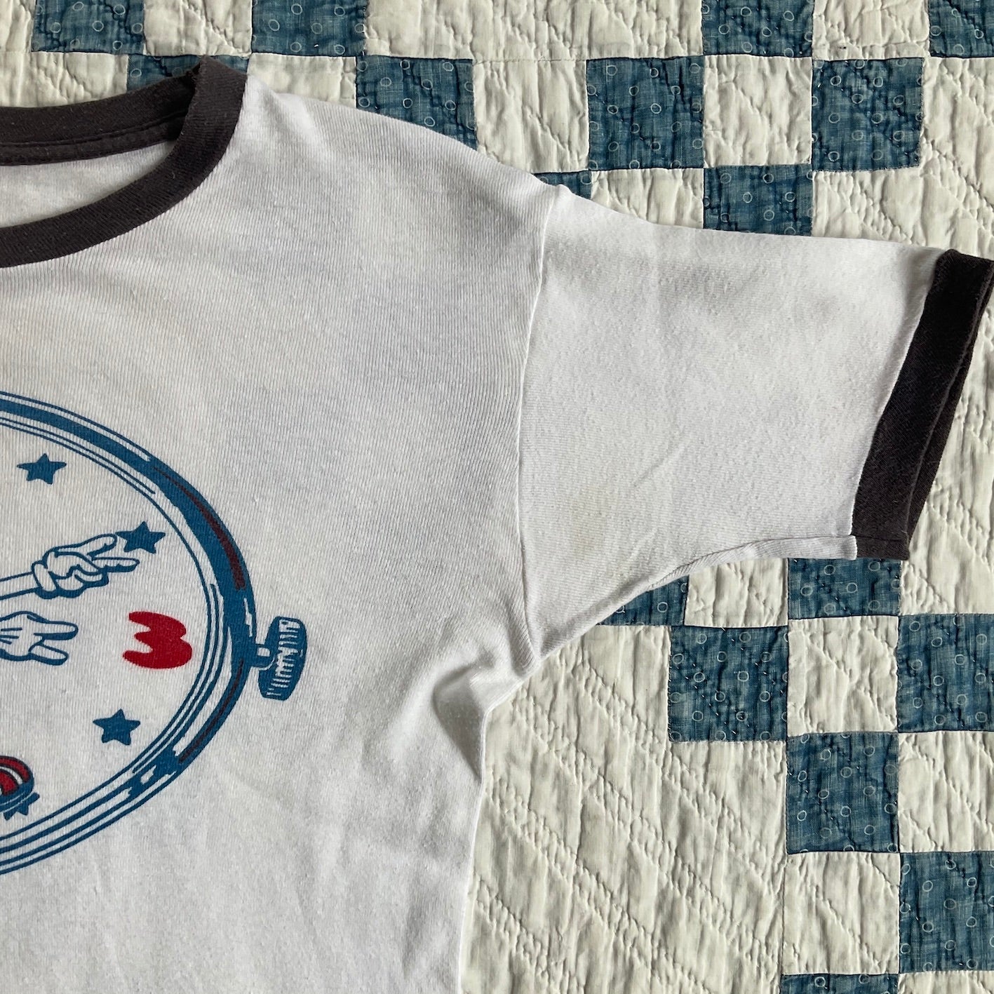 70's~ Spiro Agnew ringer T-shirt