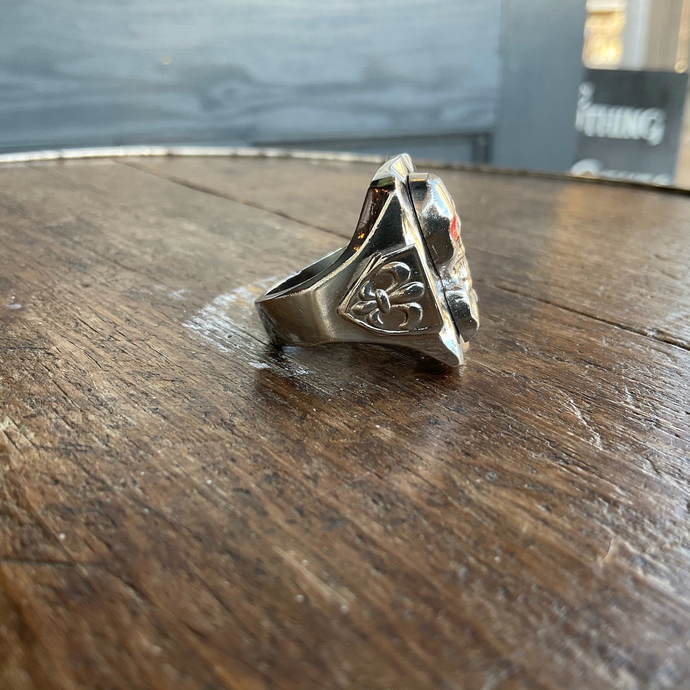 50's~ skull & crossbones Mexican ring