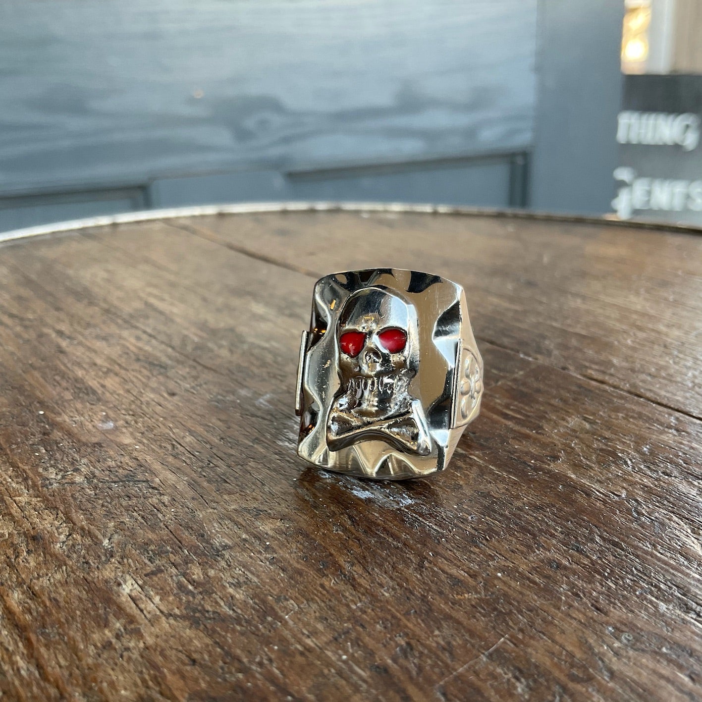 50's~ skull & crossbones Mexican ring
