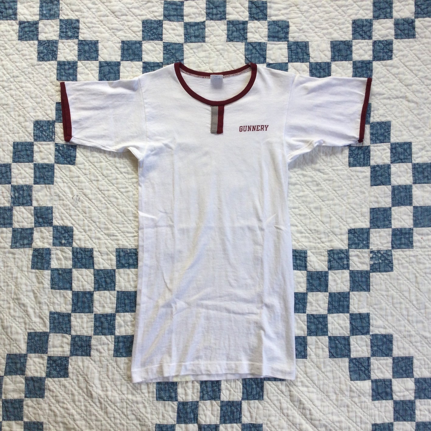 70's Champion ringer T-shirt "Gunnery" (mint condition)