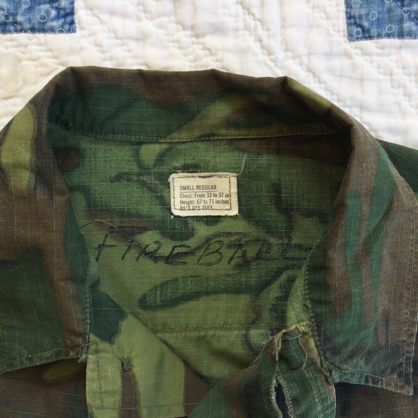 60's U.S.Army jungle fatigue (S-R)