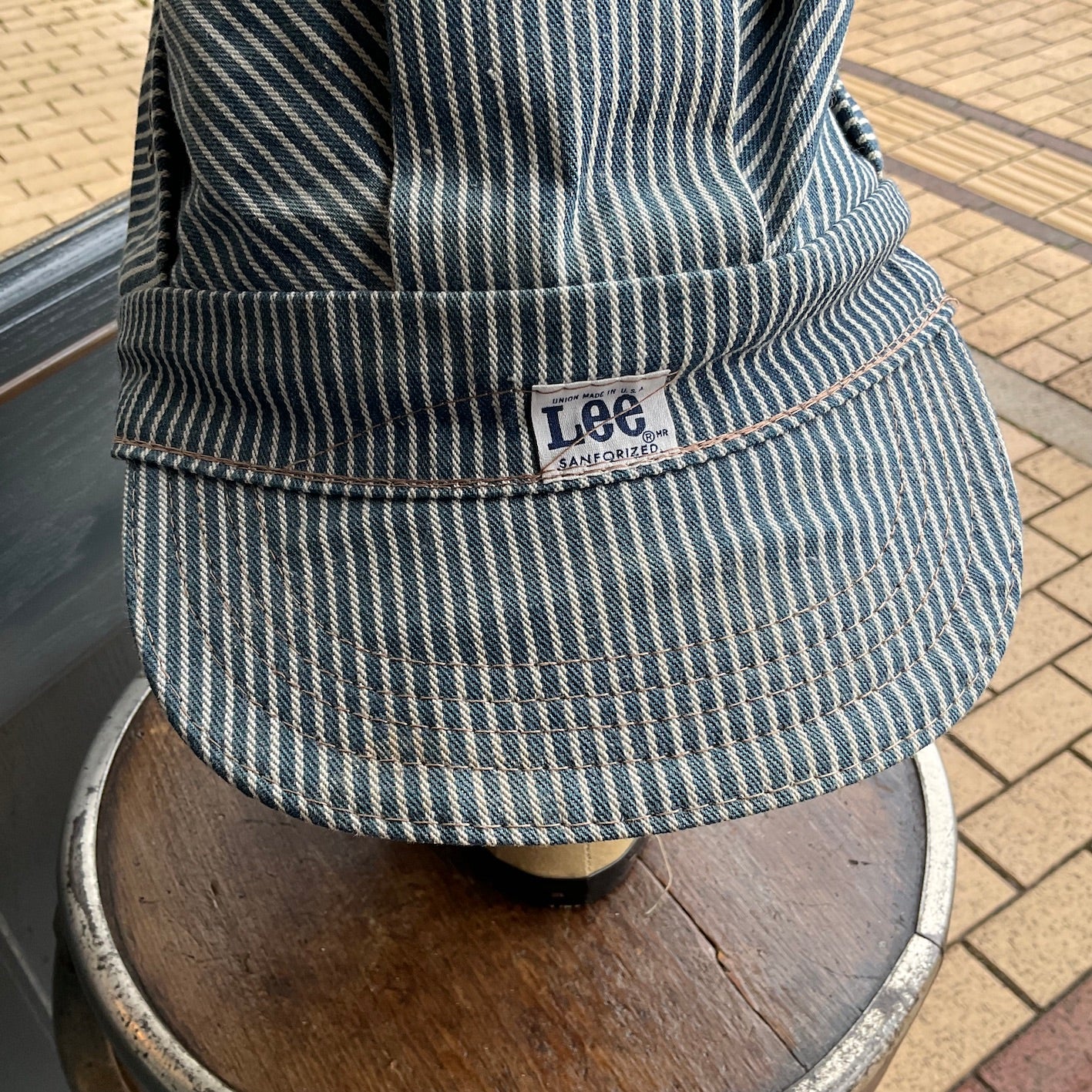 60's~ Lee hickory stripe work cap