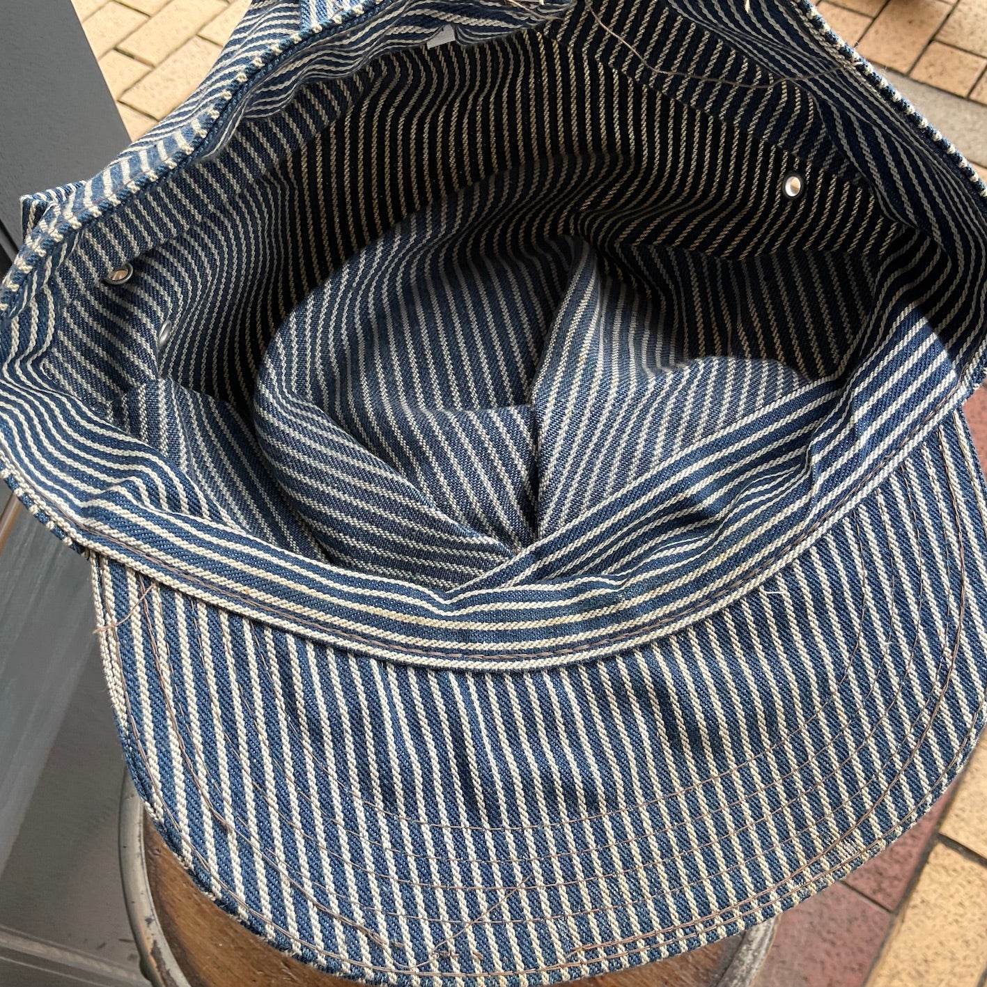 60's~ Lee hickory stripe work cap