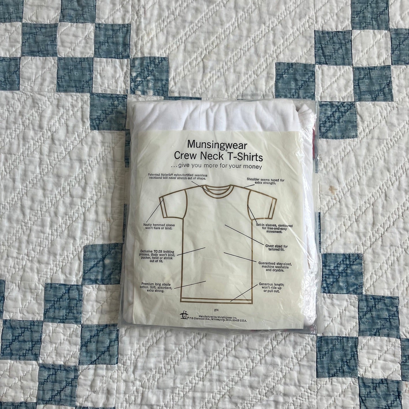 N.O.S. 60's~ Munsingwear 3pack T-shirt