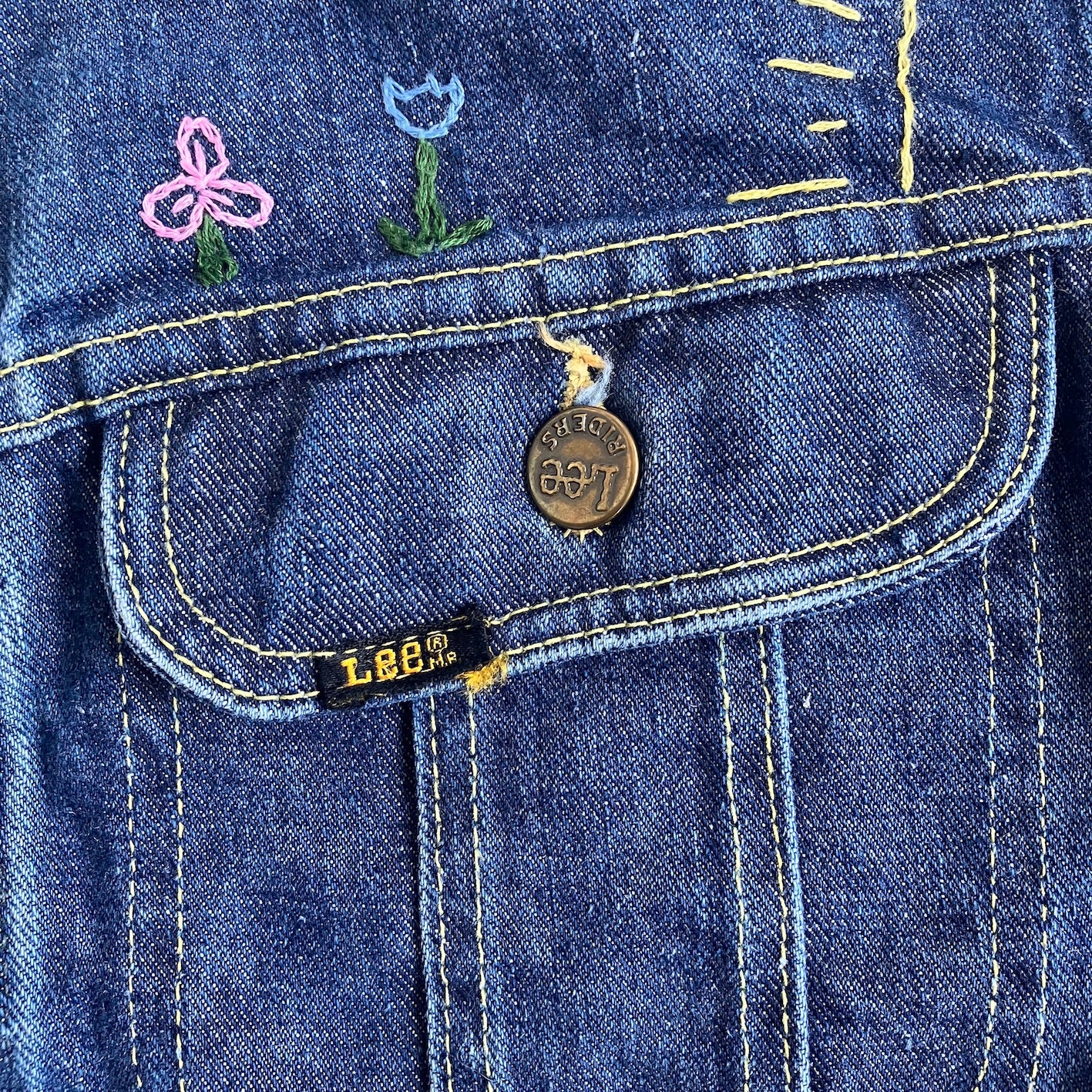 early 70's Lee 101-J w/ embroidery