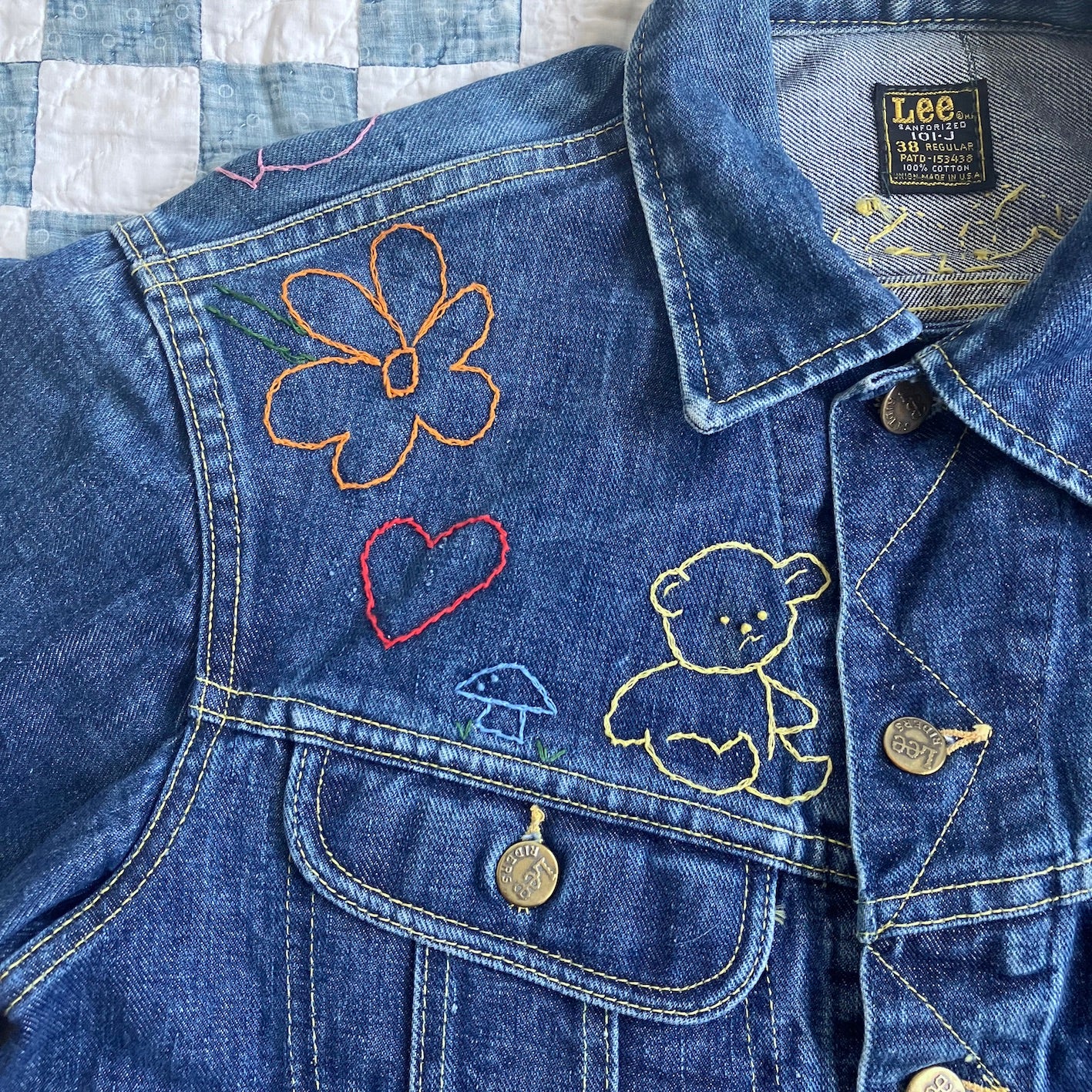 early 70's Lee 101-J w/ embroidery