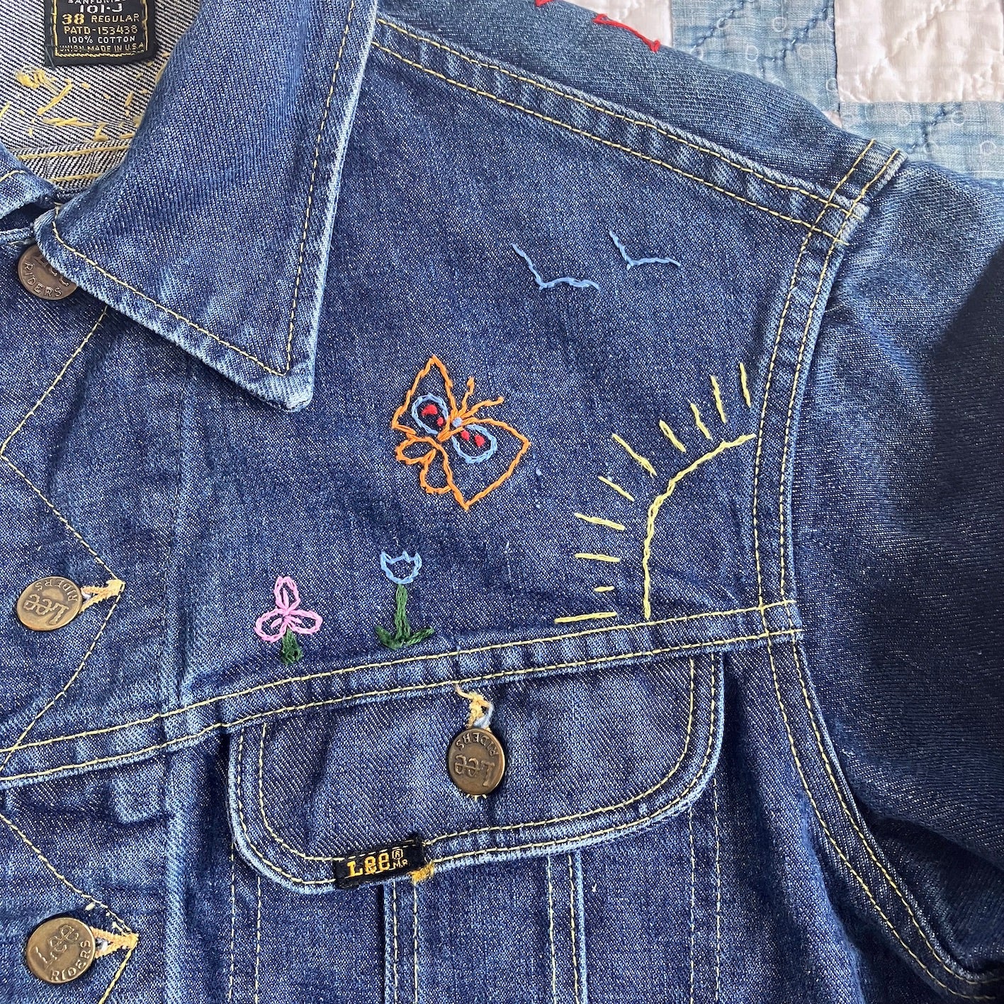 early 70's Lee 101-J w/ embroidery