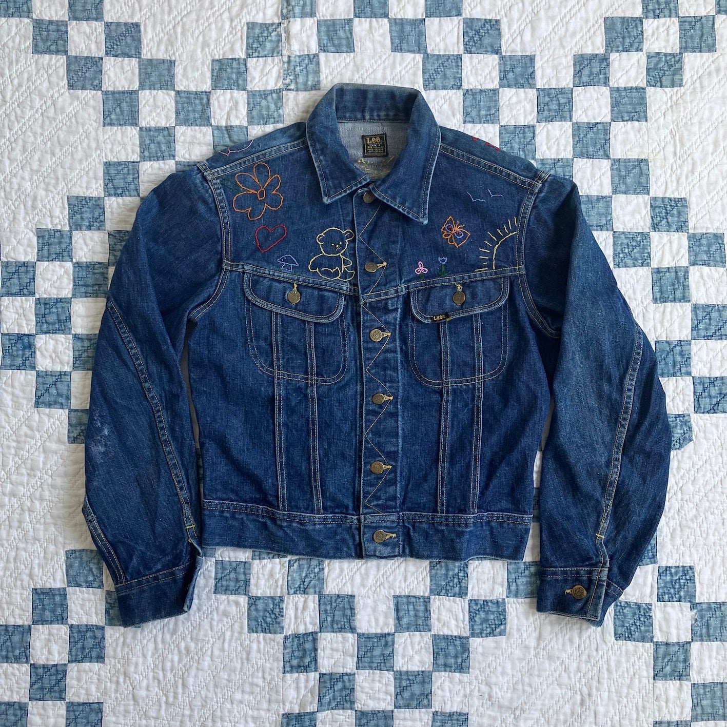 early 70's Lee 101-J w/ embroidery