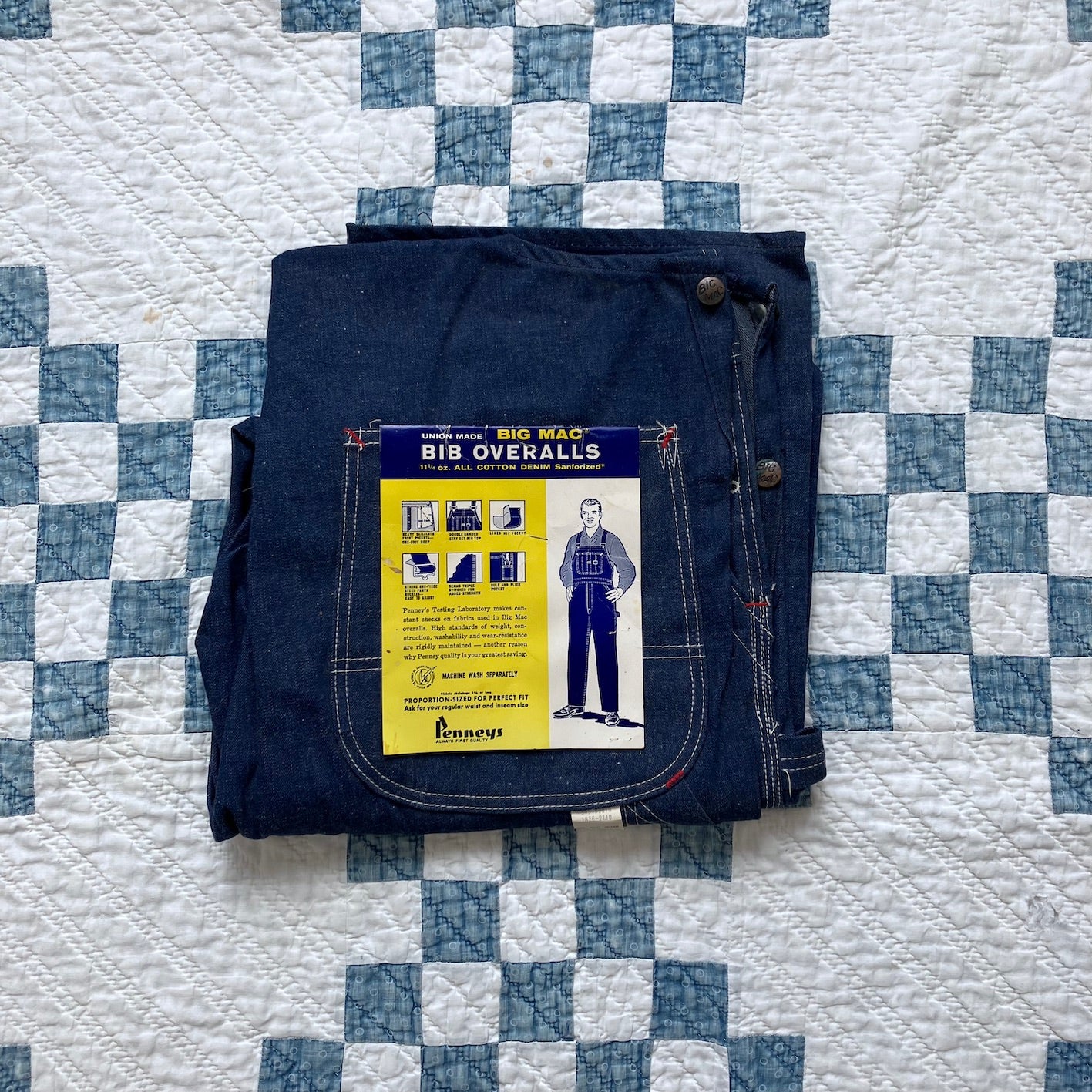 N.O.S. 60's BIG MAC denim overalls