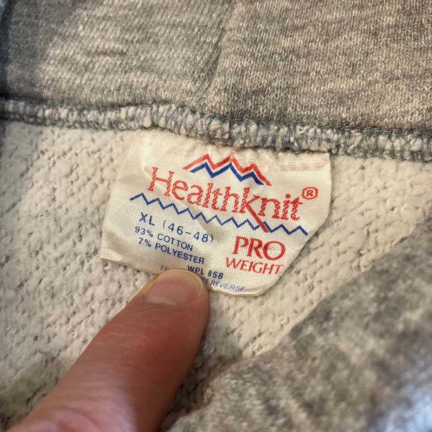 80's Healthknit "Pro Weight" sweat parka