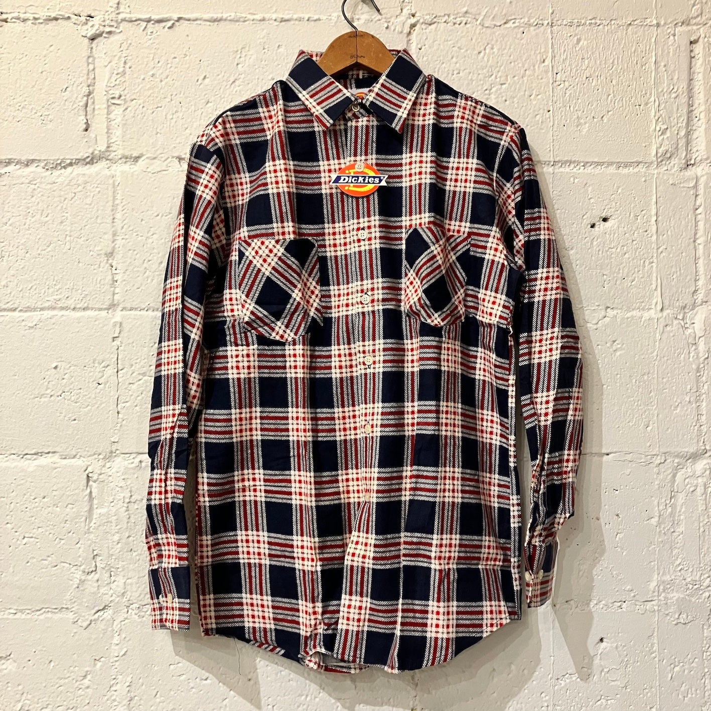 N.O.S. 80's Dickies cotton flannel shirt M