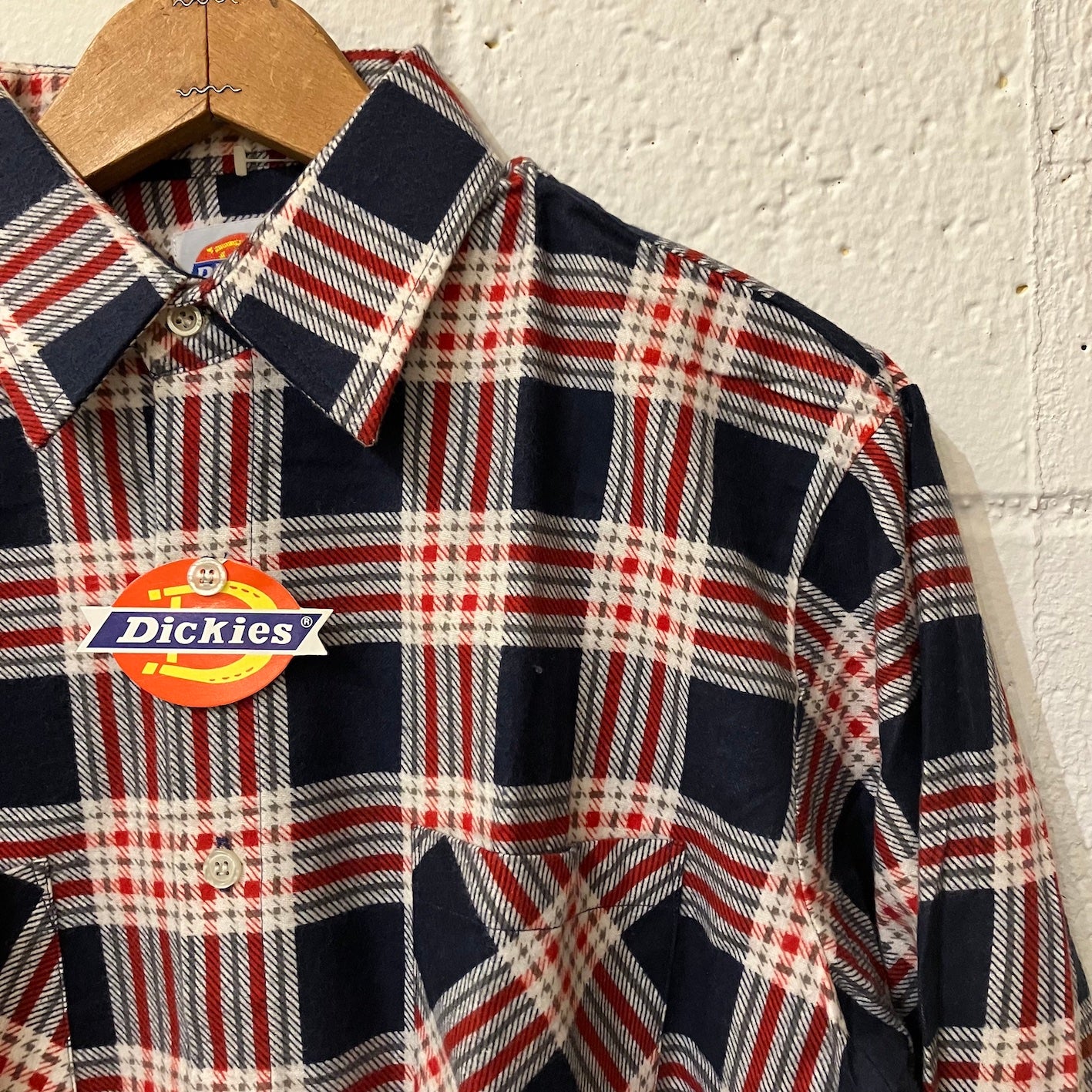 N.O.S. 80's Dickies cotton flannel shirt M