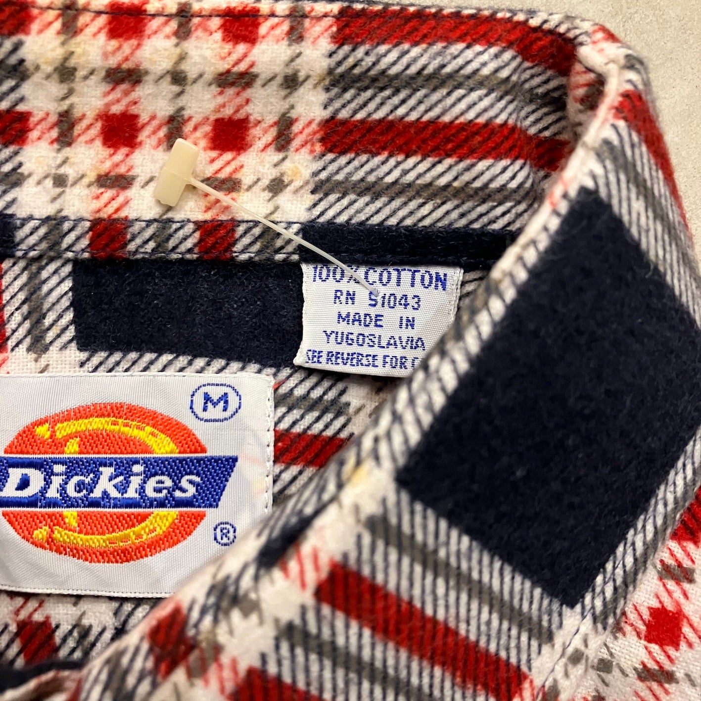 N.O.S. 80's Dickies cotton flannel shirt M
