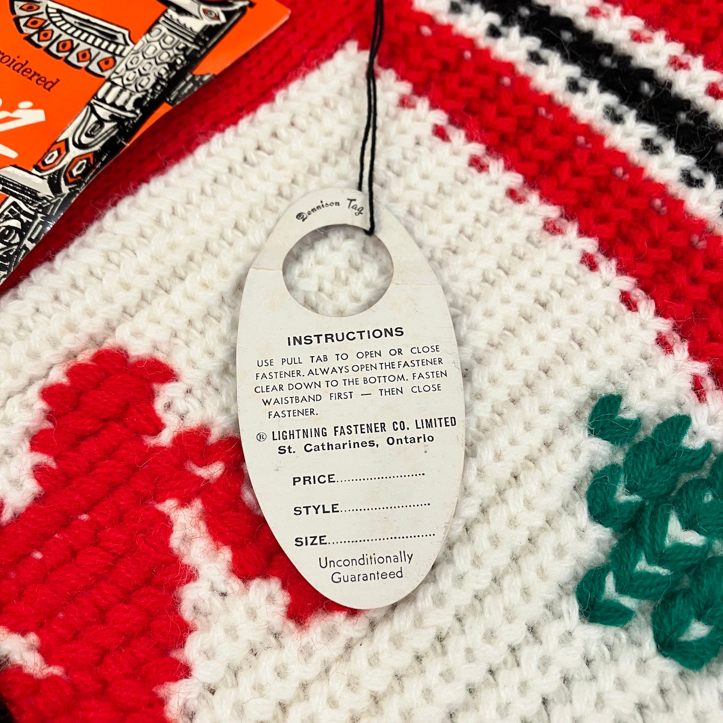 N.O.S. 60's~ Knit Rite Mills Cowichan sweater