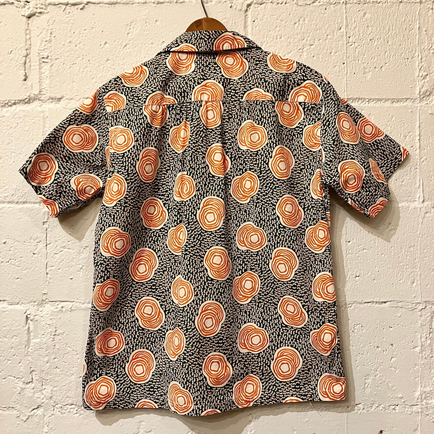 50's Arrow cotton open collar shirt