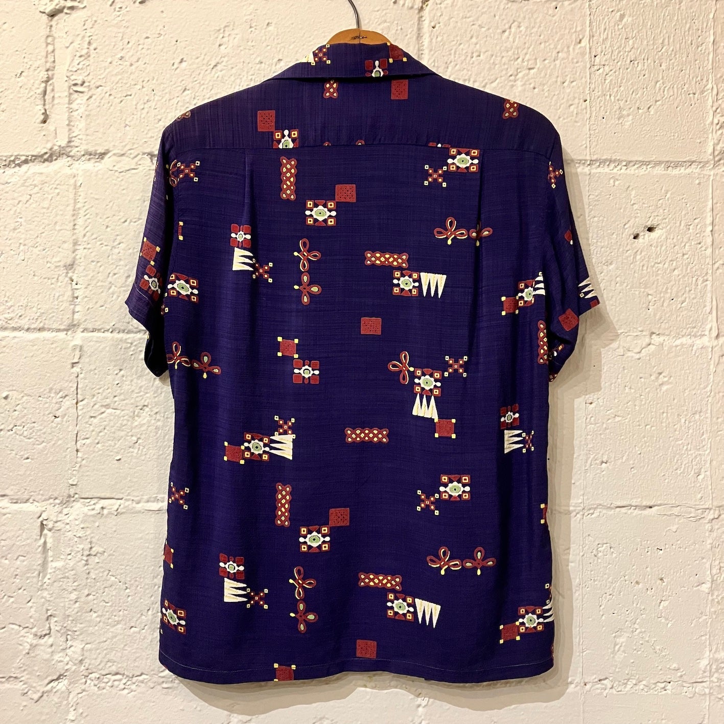 50's California Casualaire loop collar shirt (S)